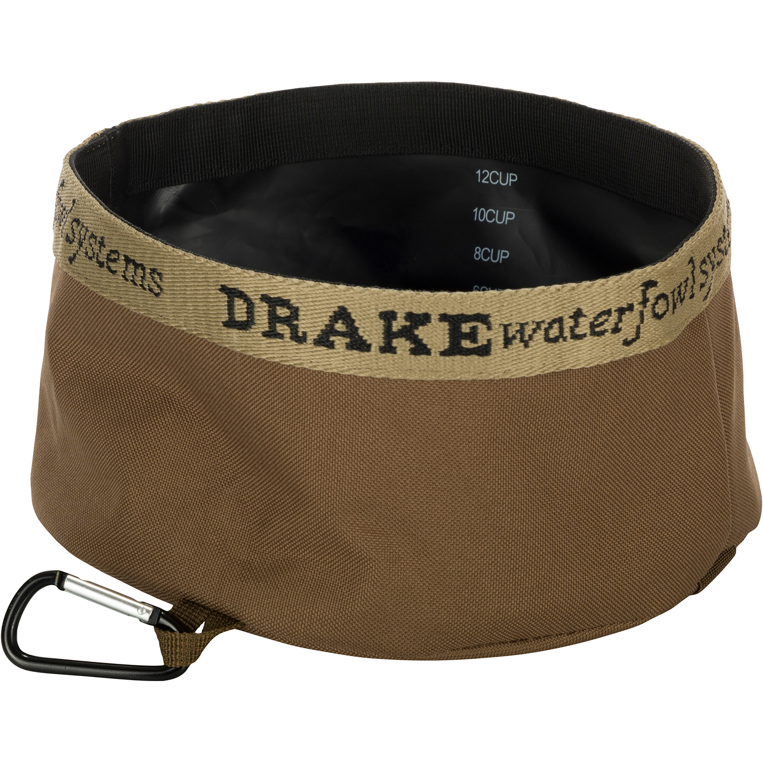 Drake GD8100BRN Gun Dog Travel Food & Water Bowl Brown
