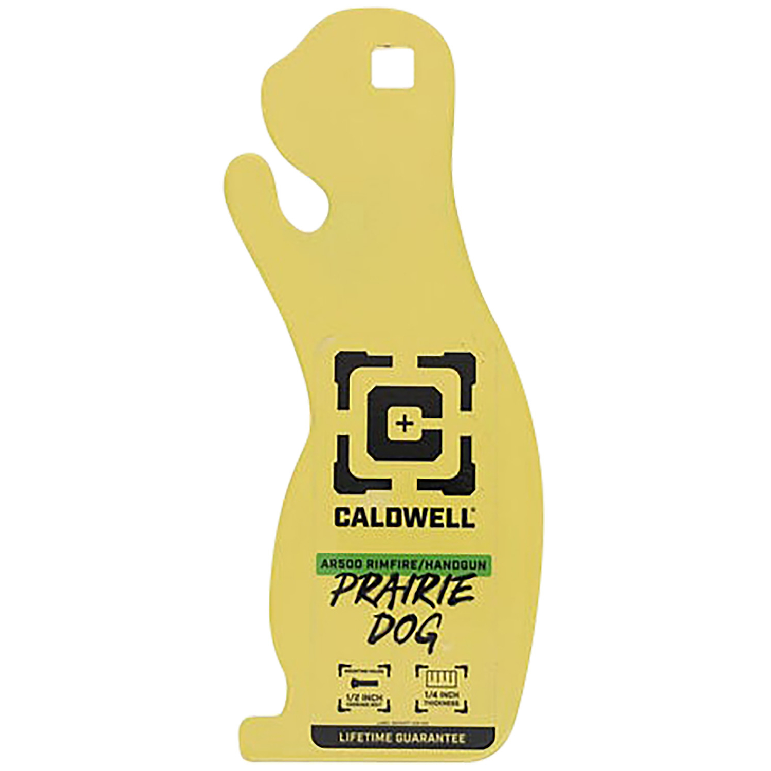 Caldwell AR500 1/4 Rimfire Handgun Prairie Dog Target