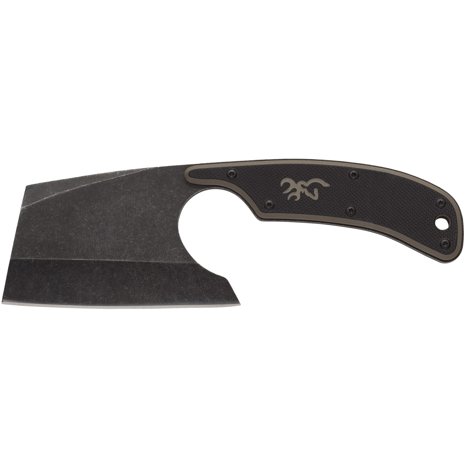 Browning Cutoff Camp Cleaver 2.50 Black/tan G10