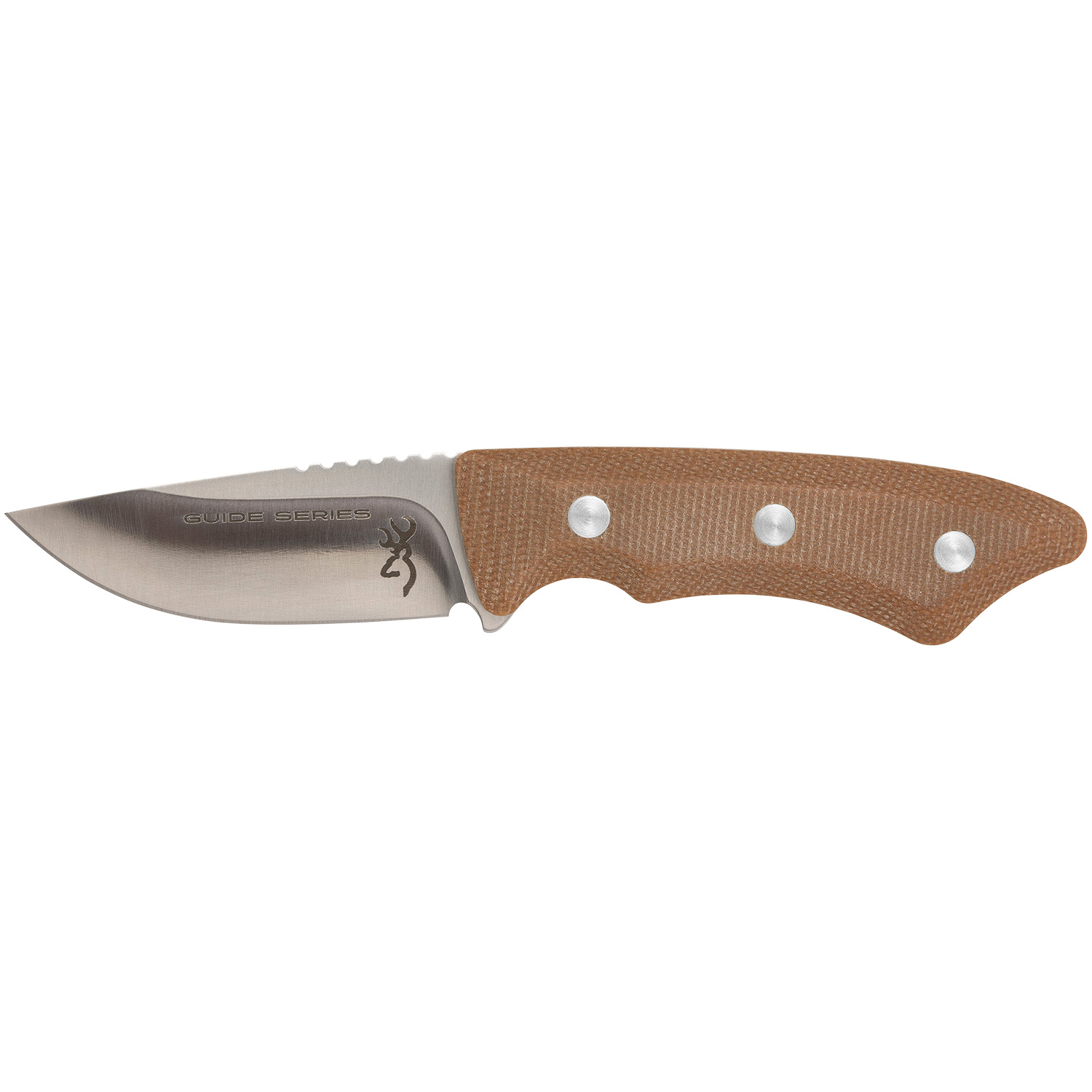 Browning Guide Series Small Fixed Blade Knife 3 Inch Brown
