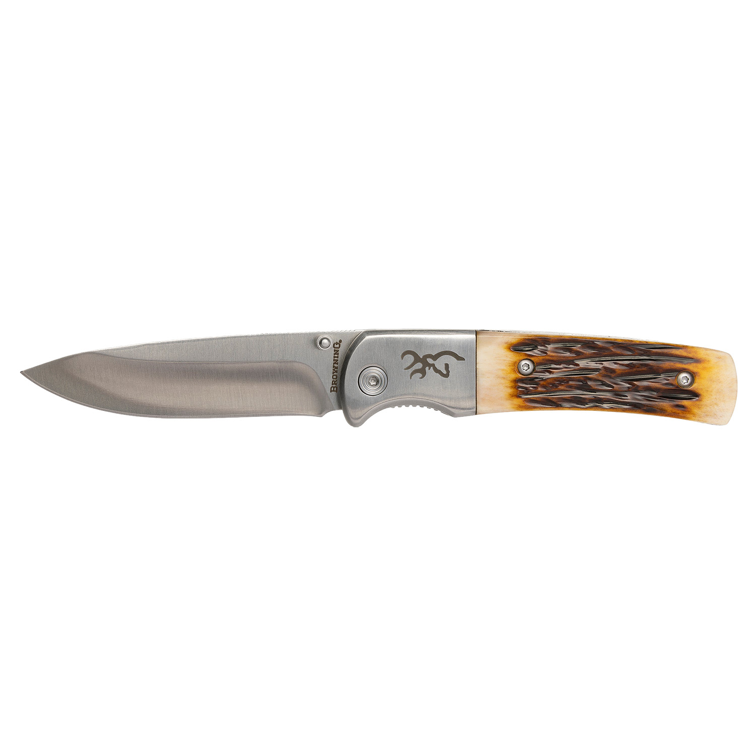 Browning Buckmark Hunter 3 Folding Knife With Bone Handle