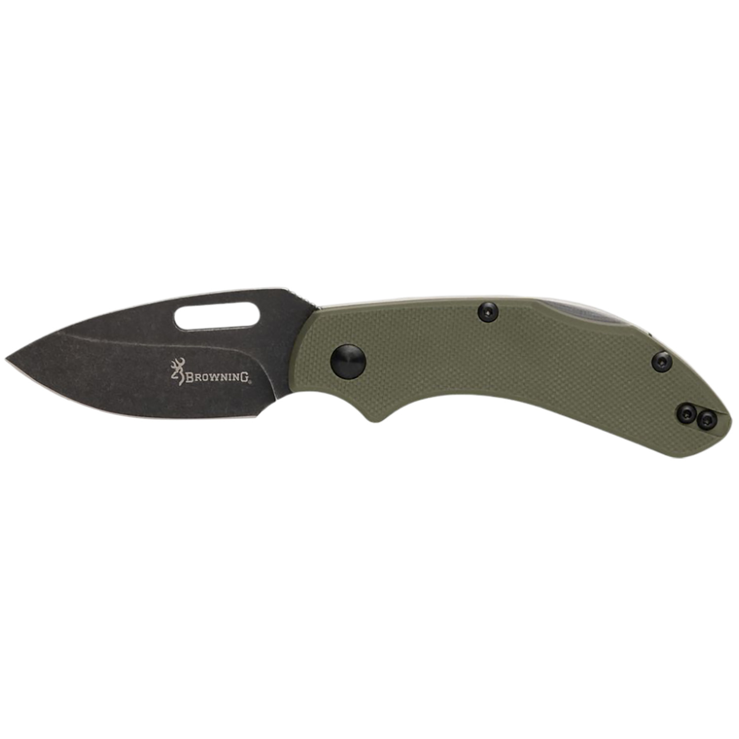 Browning Hidden Hollow Edc Knife 2.25 Od Green