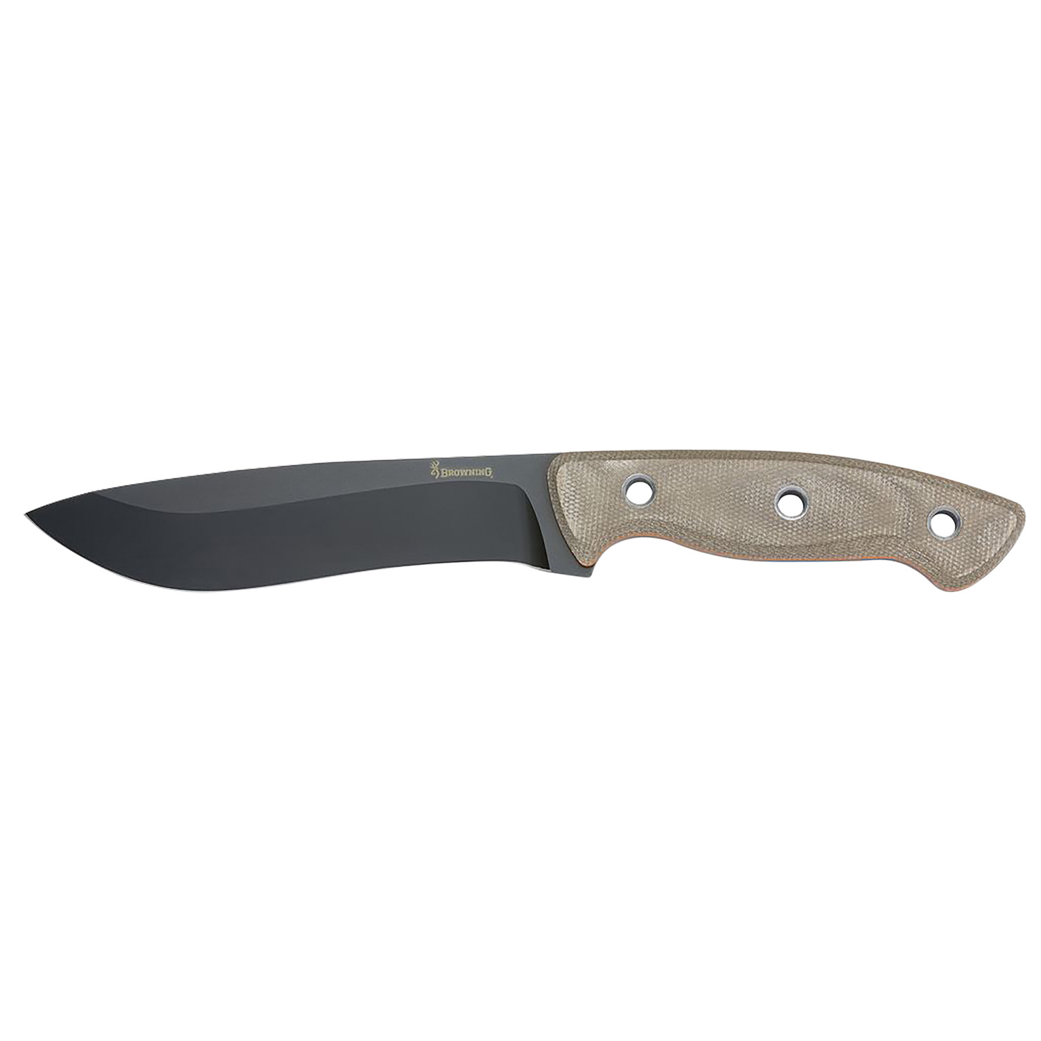 Browning Desolation Large Fixed Knife 6 440C Ss Blade Tan Micarta
