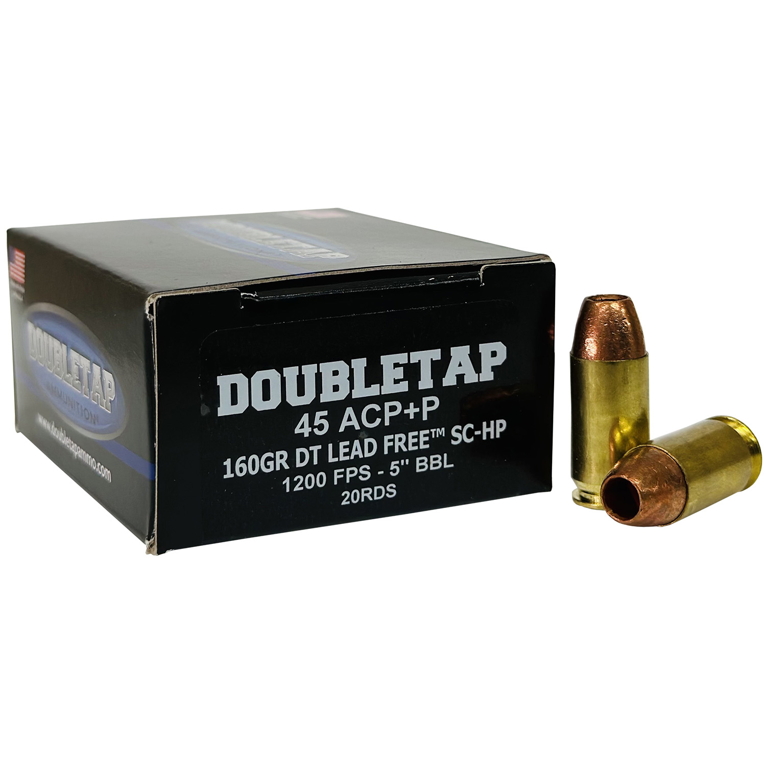 Doubletap Ammunition 45ACP 160GR Lead Free Hp 20/50
