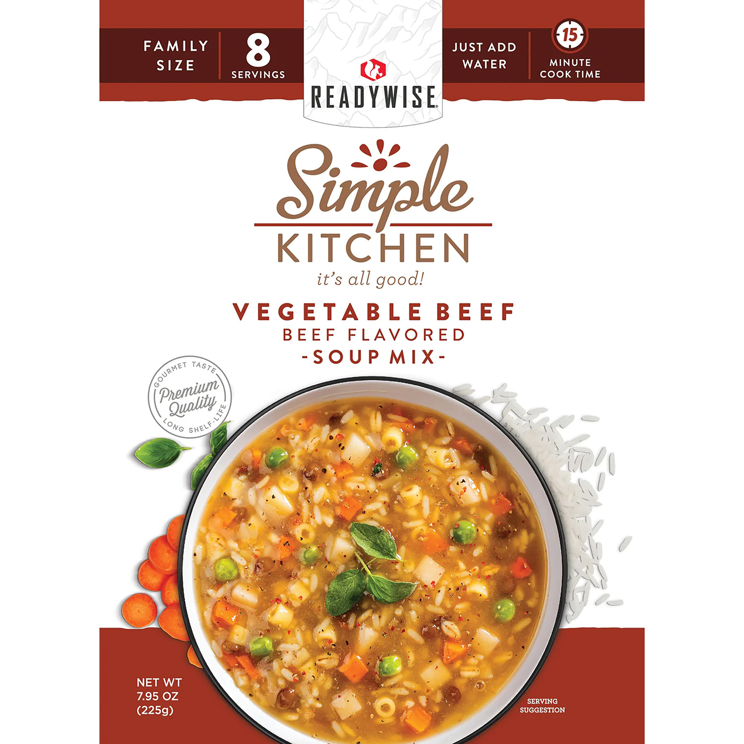 Wise RWSK05-067 6 Ct Case Vegetable Beef Soup