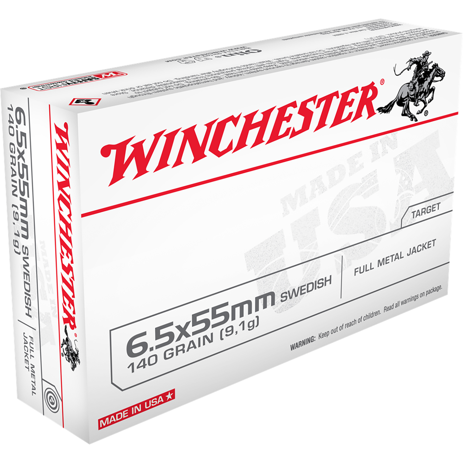 Winchester 6.5X55MM Swedish Fmj 140GR 20/RD