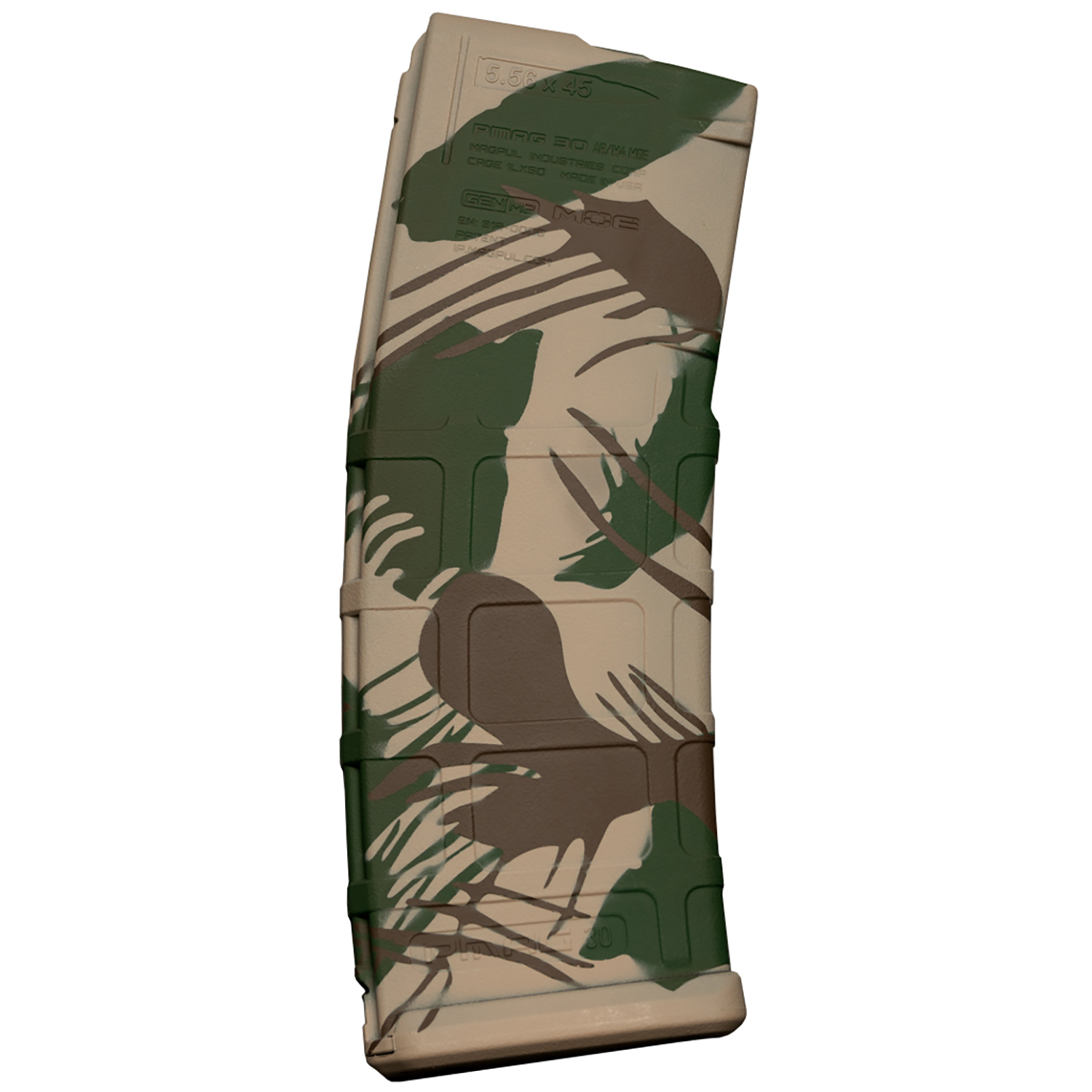 Weapon Works Pmag Gen M2 Moe 30RD AR/M4 Rhodesian Brushstroke