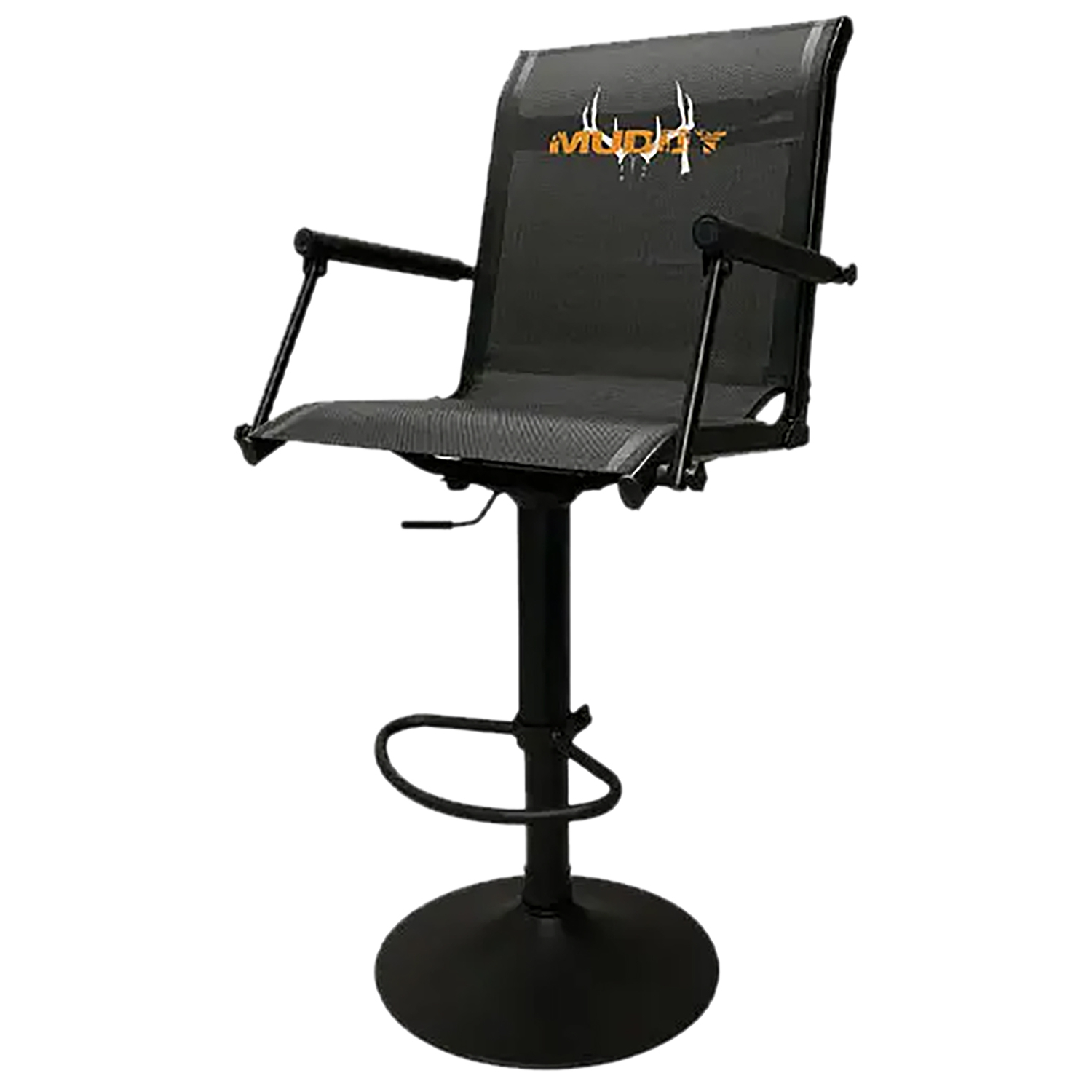 Muddy MUD-MGS600 Swivel Xtreme Ground Seat - Black Flex-tek/steel