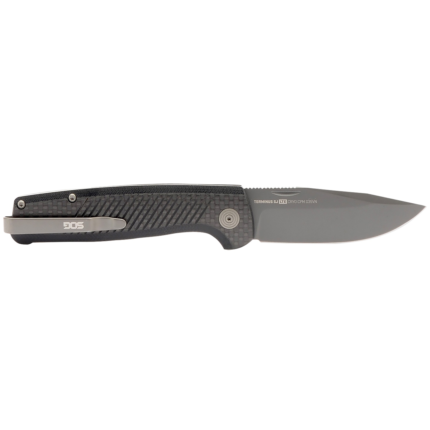 Sog Terminus Sj Lte 2.90 Folding Knife - Carbon and Graphite