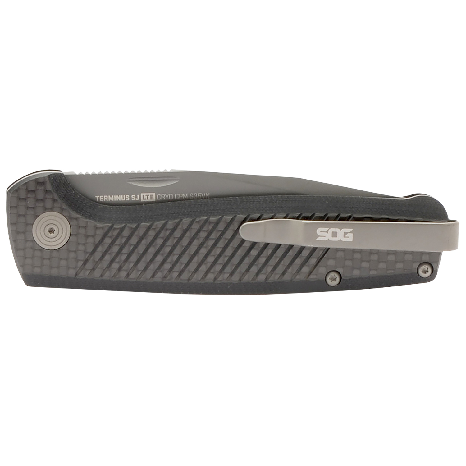 Sog Terminus Sj Lte 2.90 Folding Knife - Carbon and Graphite - Image 3