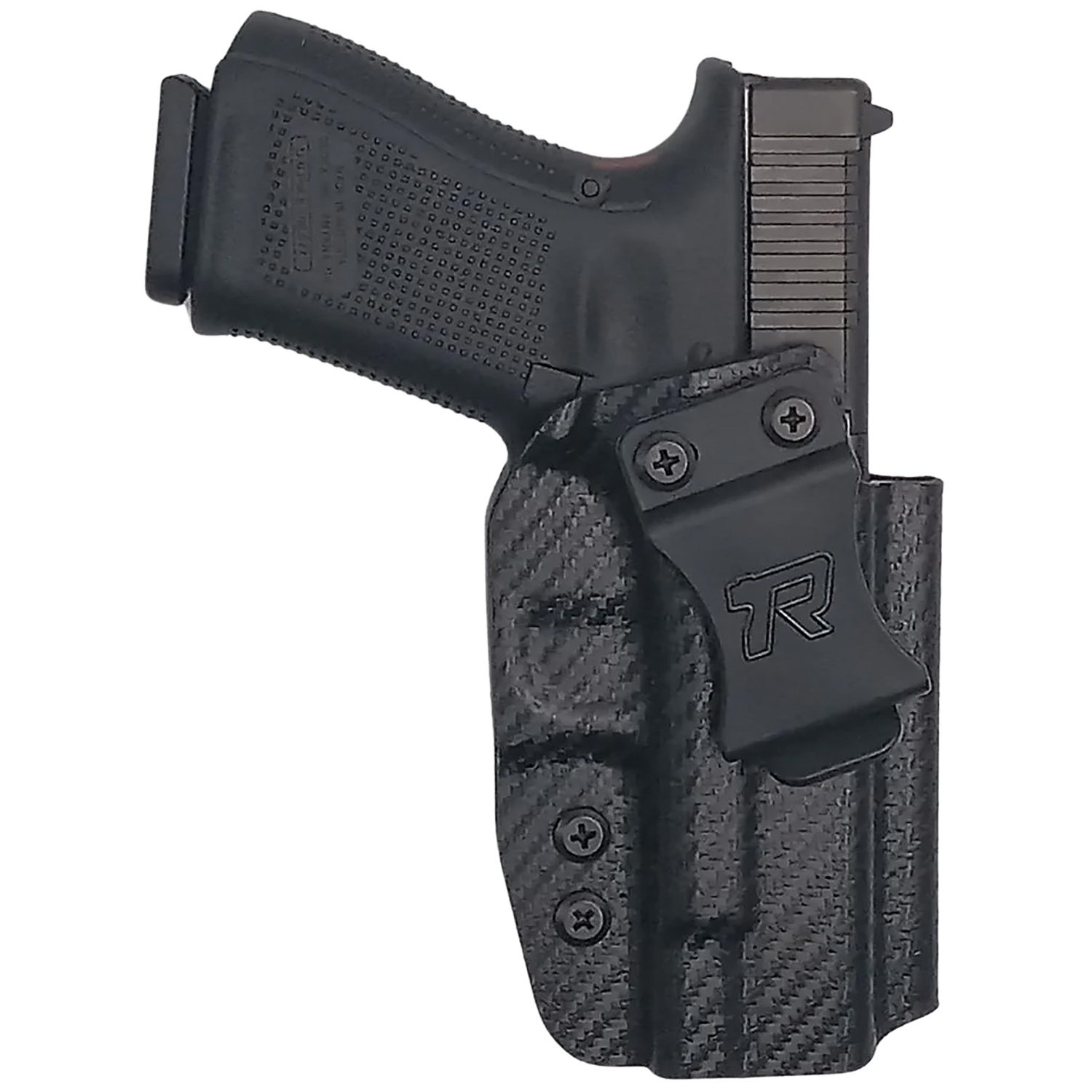 Rounded Gear Kydex Iwb Holster for Glock 19 Right Hand Black