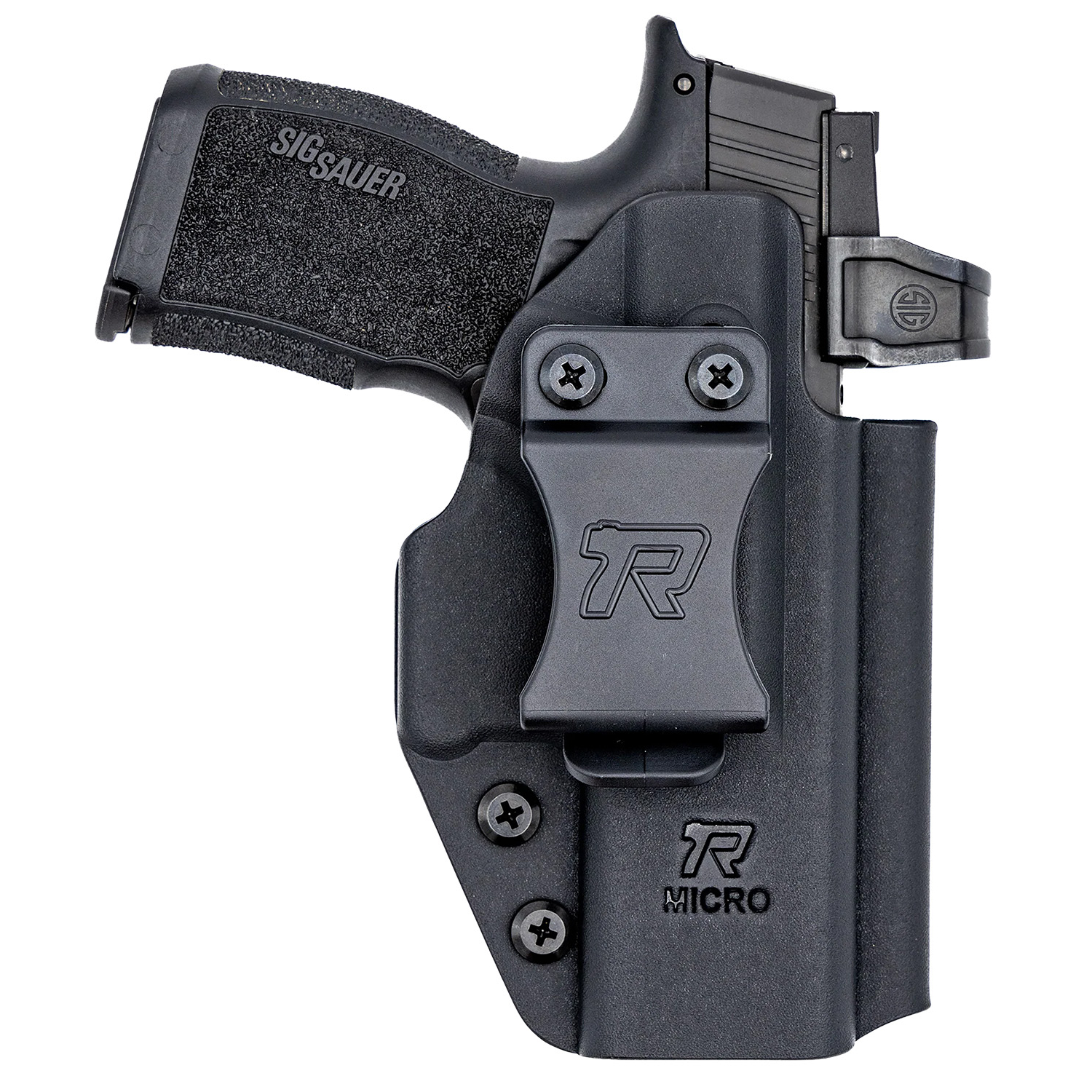 Rounded Gear Universal Kydex Holster Black Right Hand