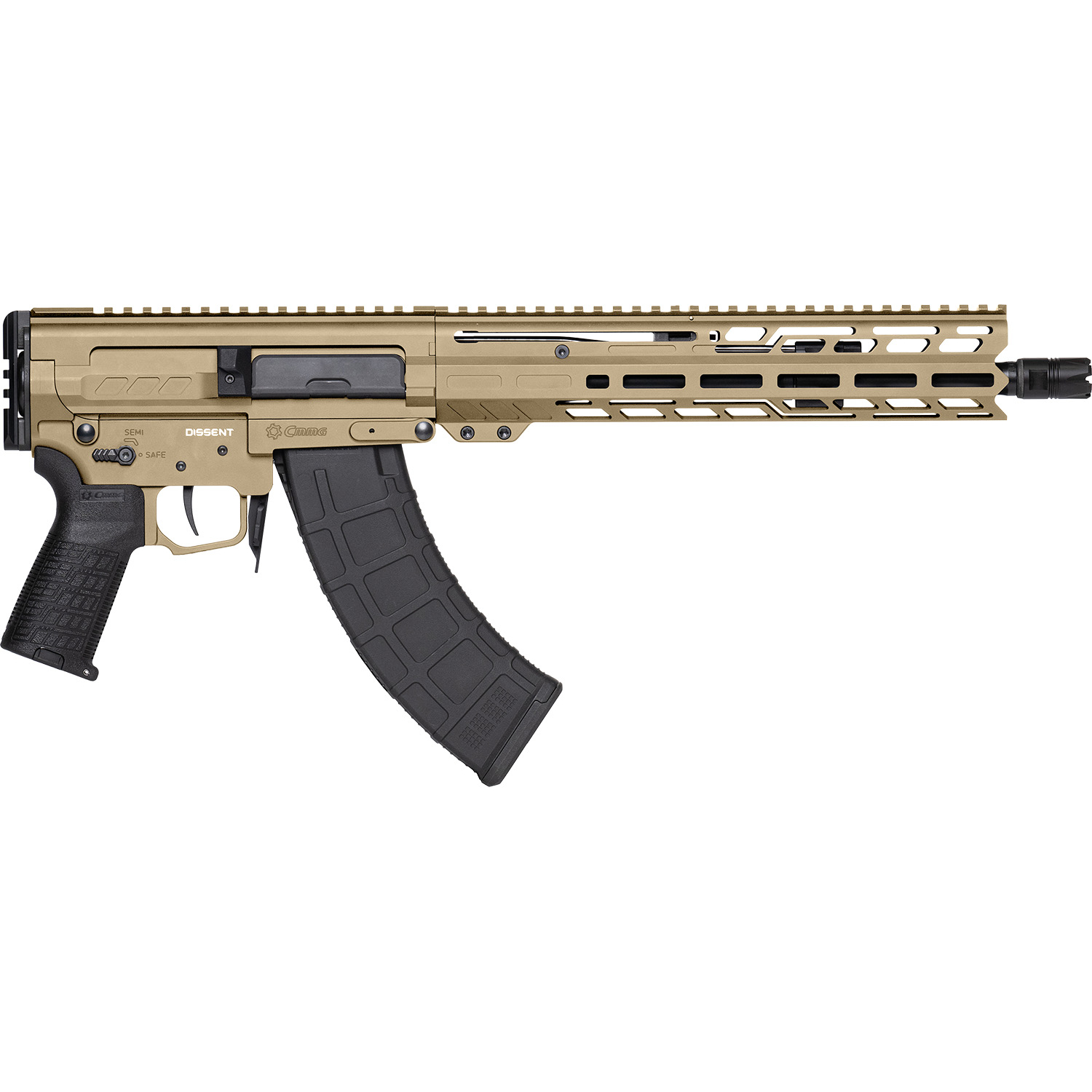 Cmmg Dissent MK47 7.62X39 30+1 12.5 Coyote Tan