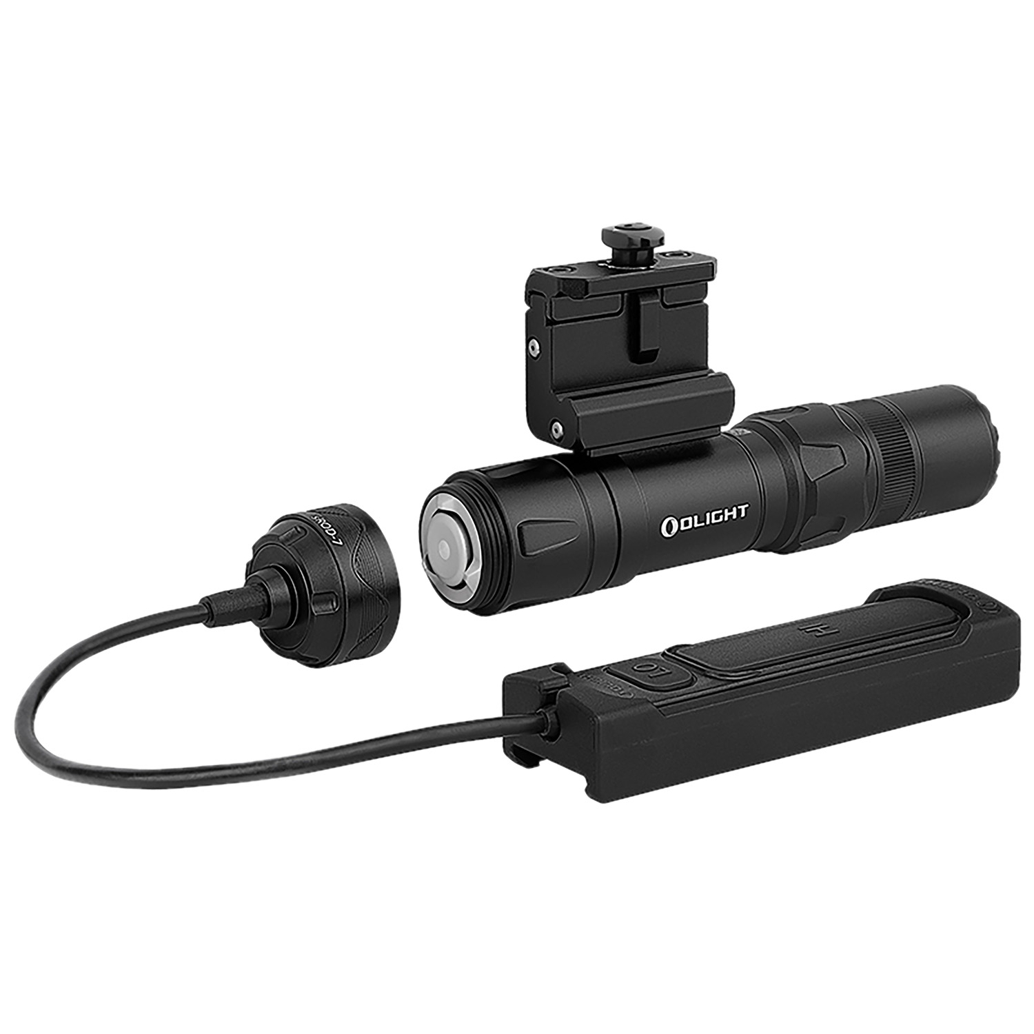 Olight Odin Gl Mini Tactical Flashlight With Green Laser - Black - Image 2