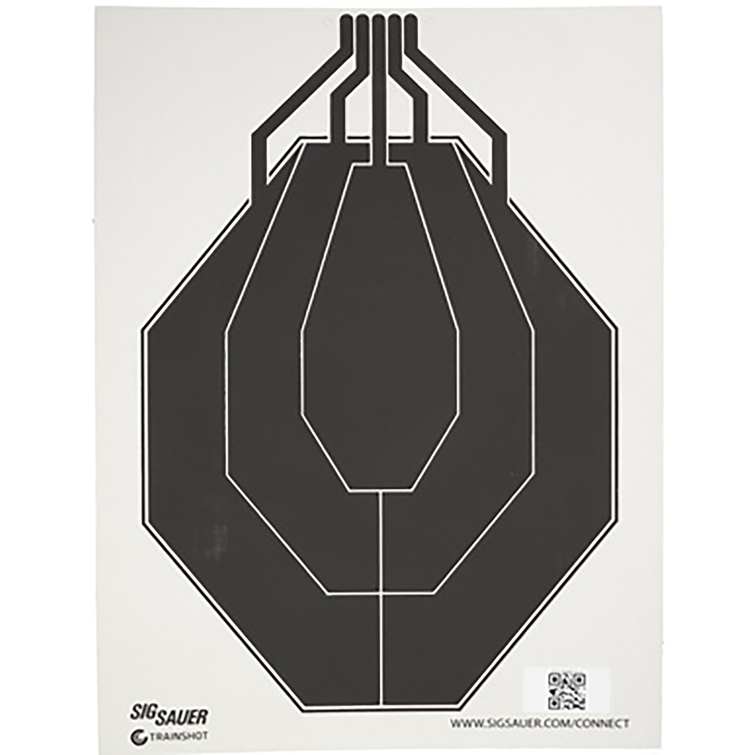 Sig SC-T354 T300 Ipsc Replacement Target Black/white