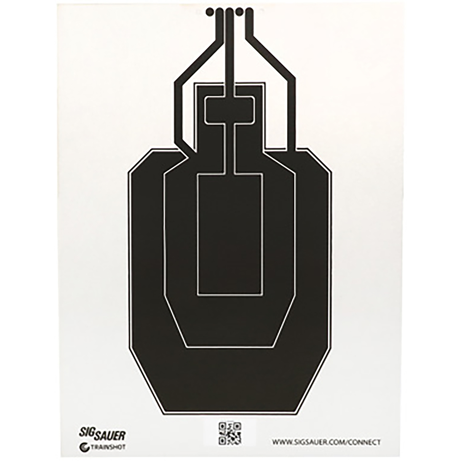 Sig SC-T358 T300 Uspsa Replacement Target Black/white