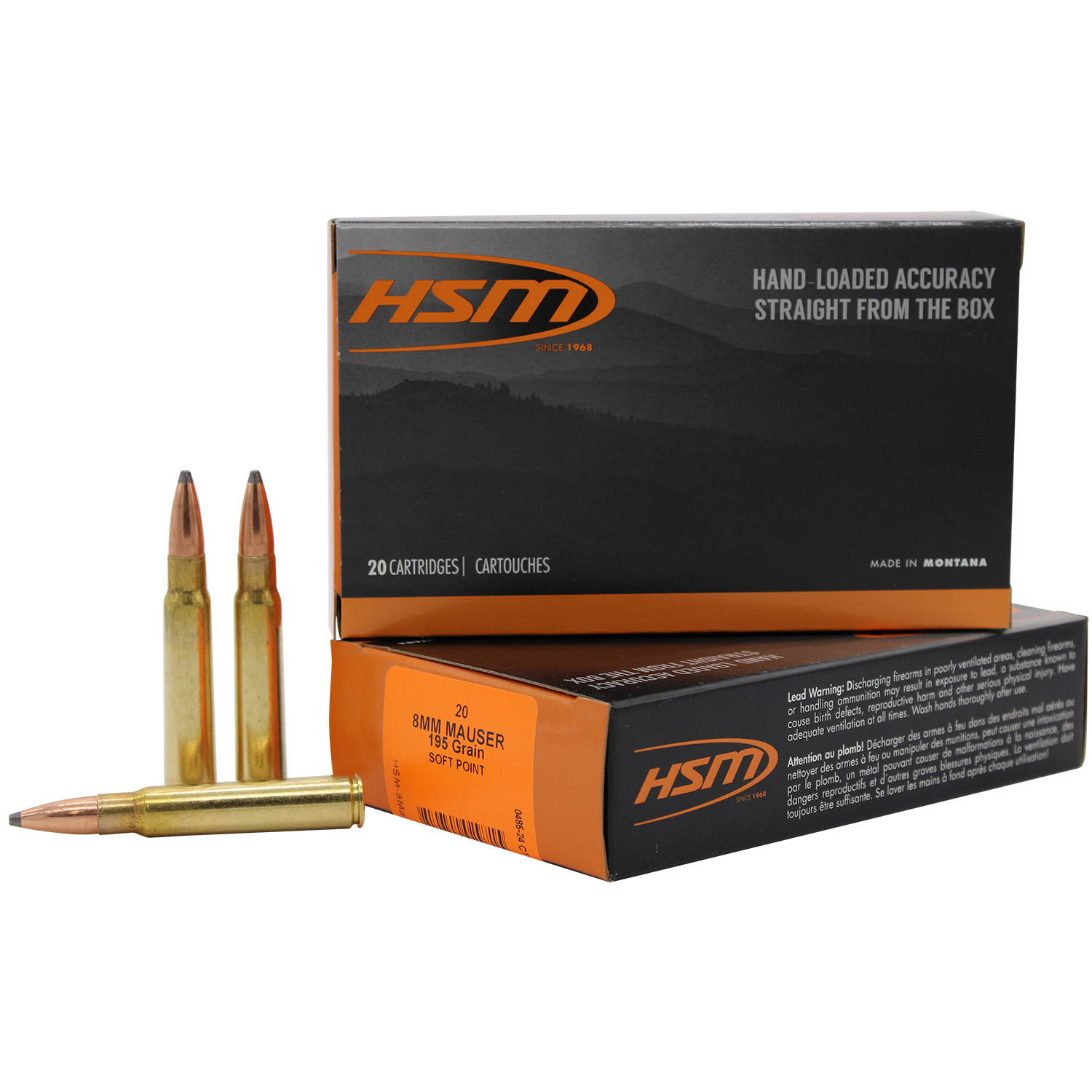 Hsm 8MM Mauser 195GR Soft Point 20RD