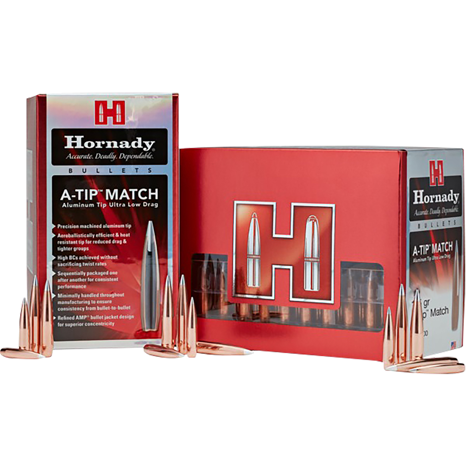 Hornady 26382 6MM .264 153GR A-tip Match 500/6