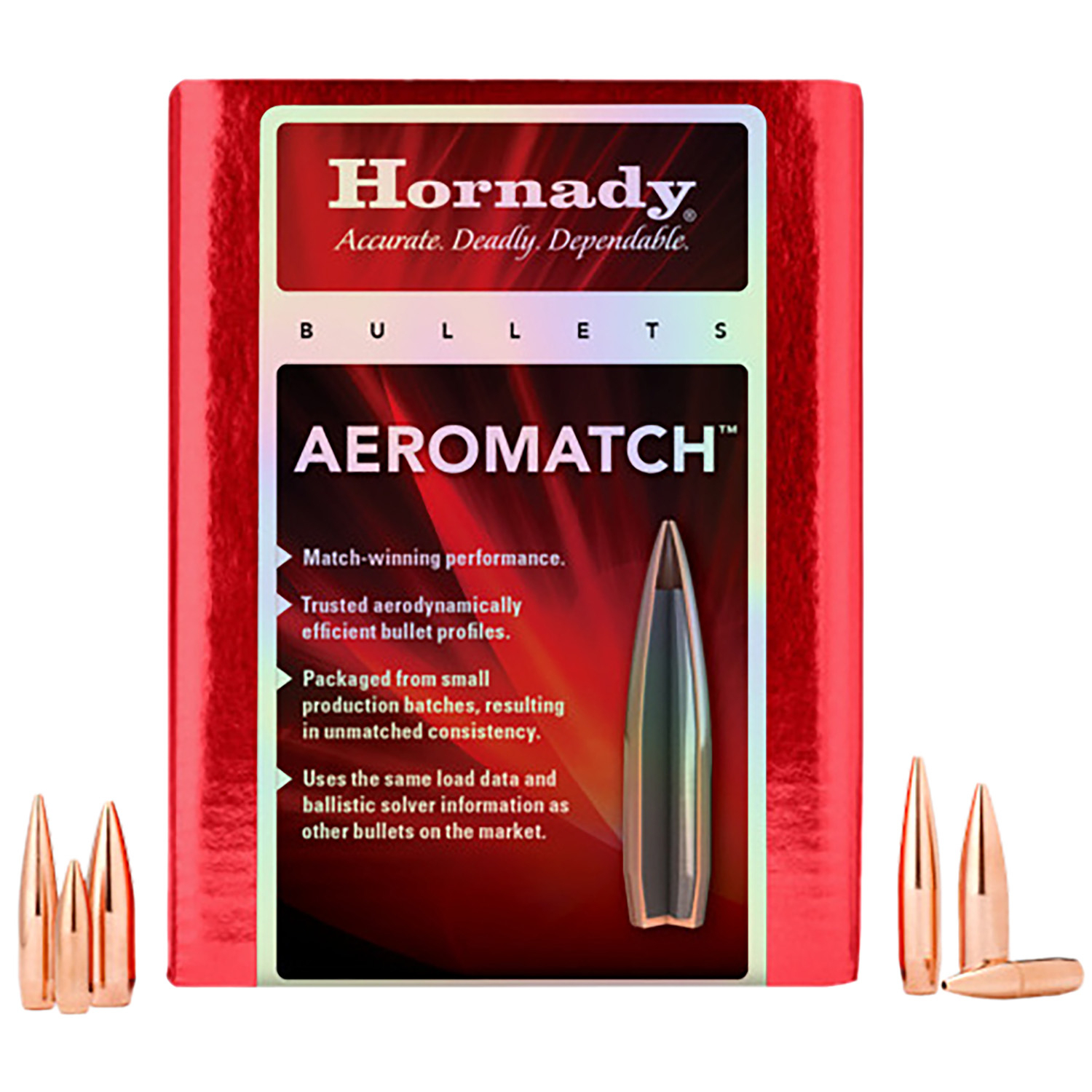 Hornady 22 Cal .224 69GR Hollow Point Boat Tail 500CT