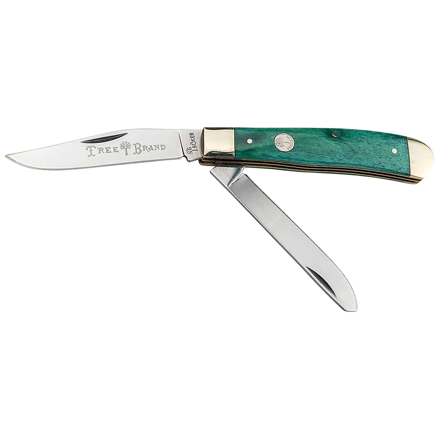 Boker 110829 Trapper 2.0 Smooth Green Bone Handle