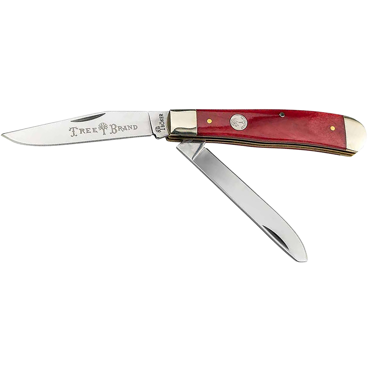 Boker 110830 Trapper Smooth Red Bone 4.5 D2 Steel