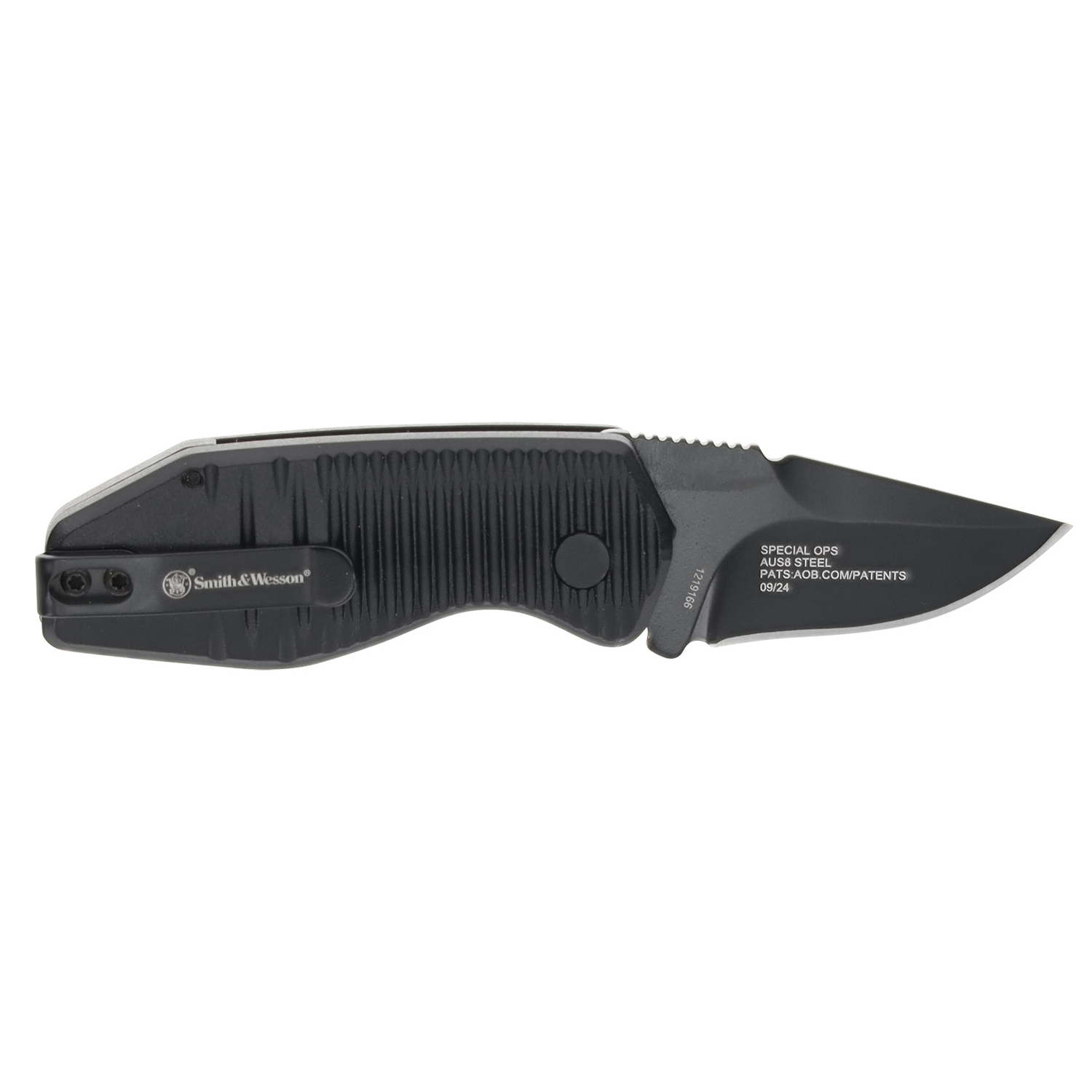 S&w Special Ops Push Button Auto Mini Folder 1.9 Black