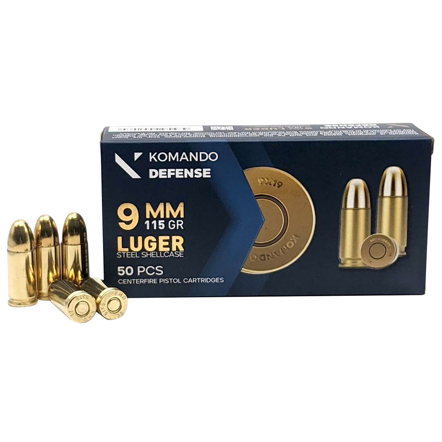 Dksn Brass/steel 9MM 115 Fmj 50/20