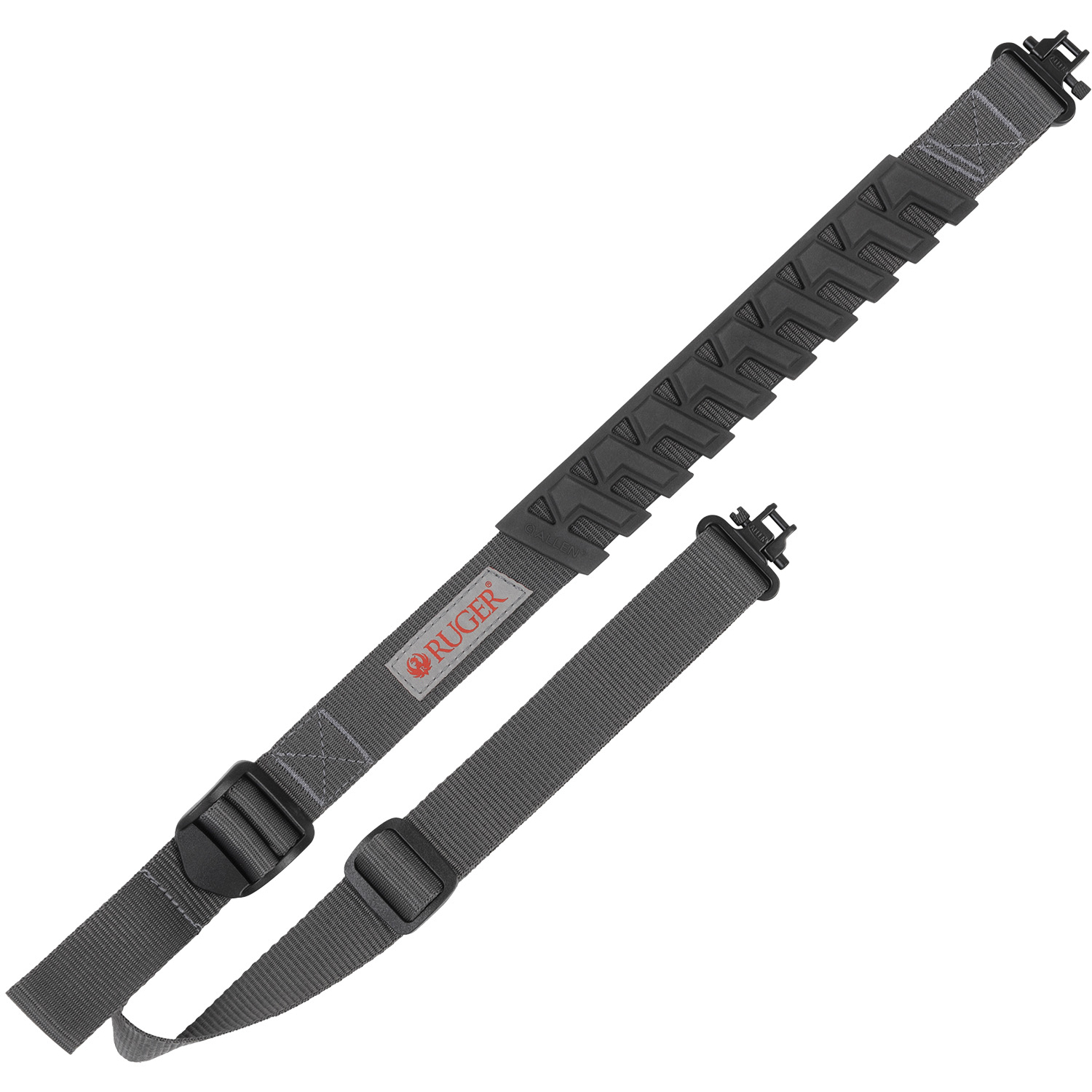 Allen Ruger Trak Web Sling With Swivel - Gray/black