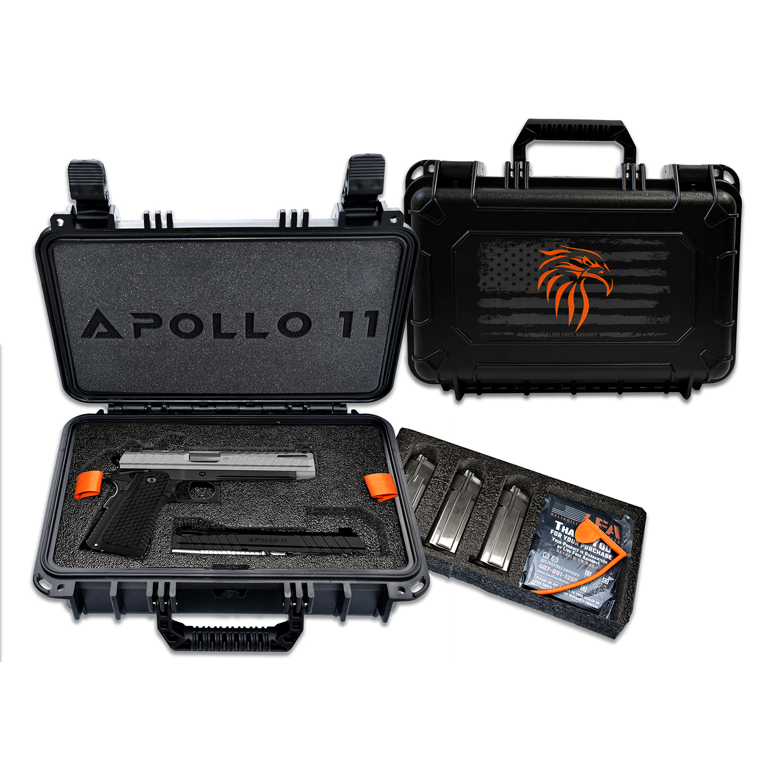 Live Free Armory Apollo 11 9MM 17+1 Compact Black/gray