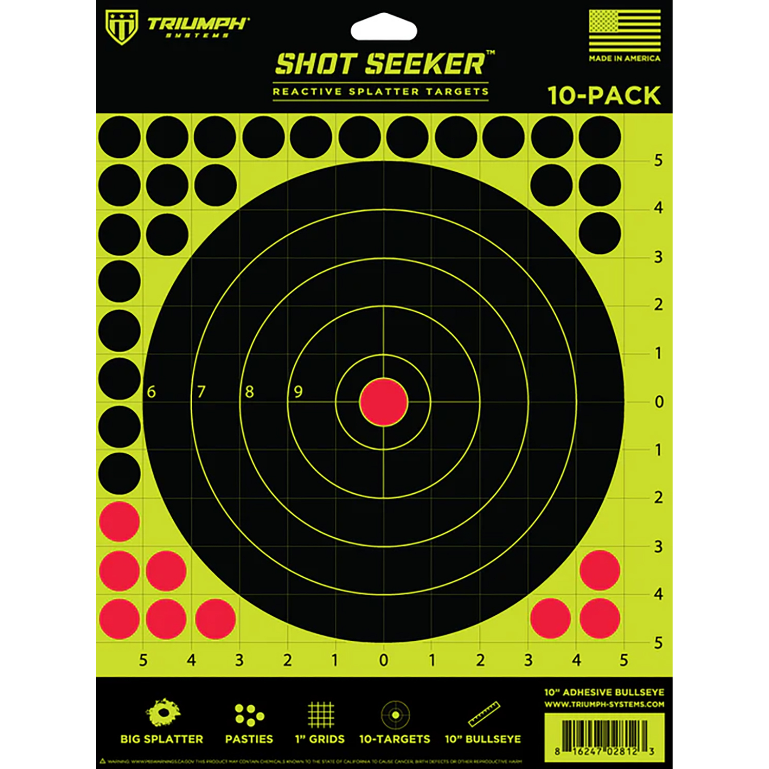 Triumph Shot Seeker Self-adhesive Target 10 Pack