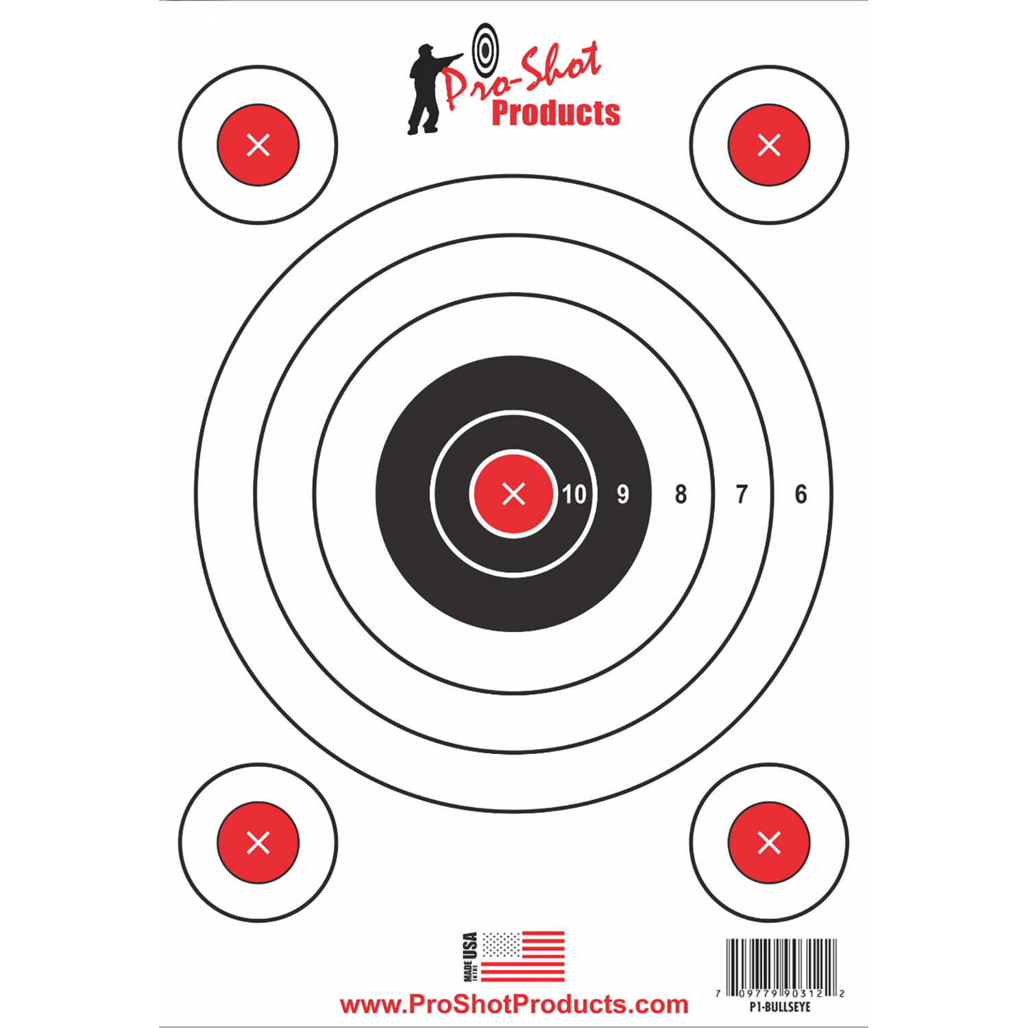 Proshot P1-BULLSEYE 9X13 Splattr Shot Bullseye
