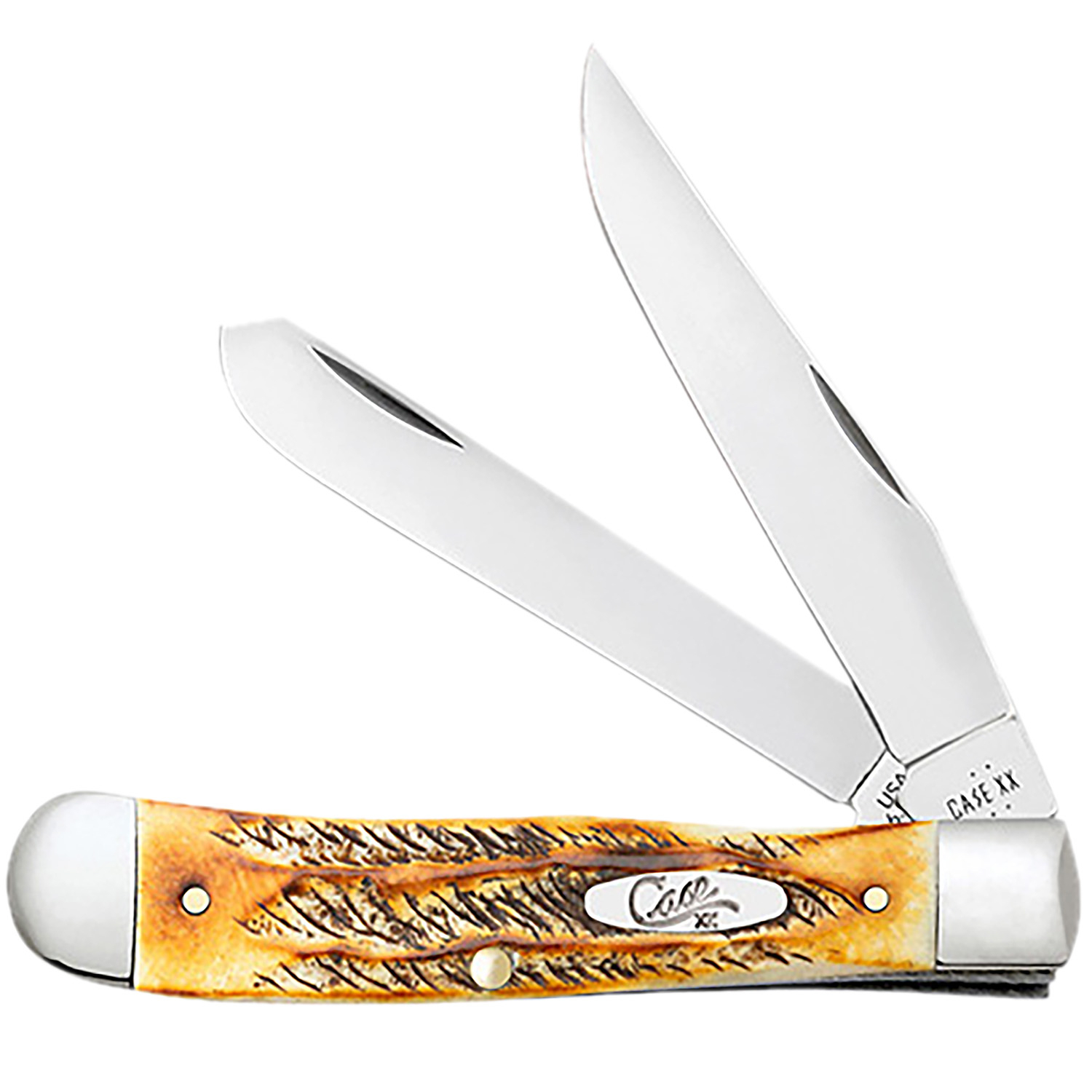 Case 65345 65 Bonestag Trapper W/pocket Clip