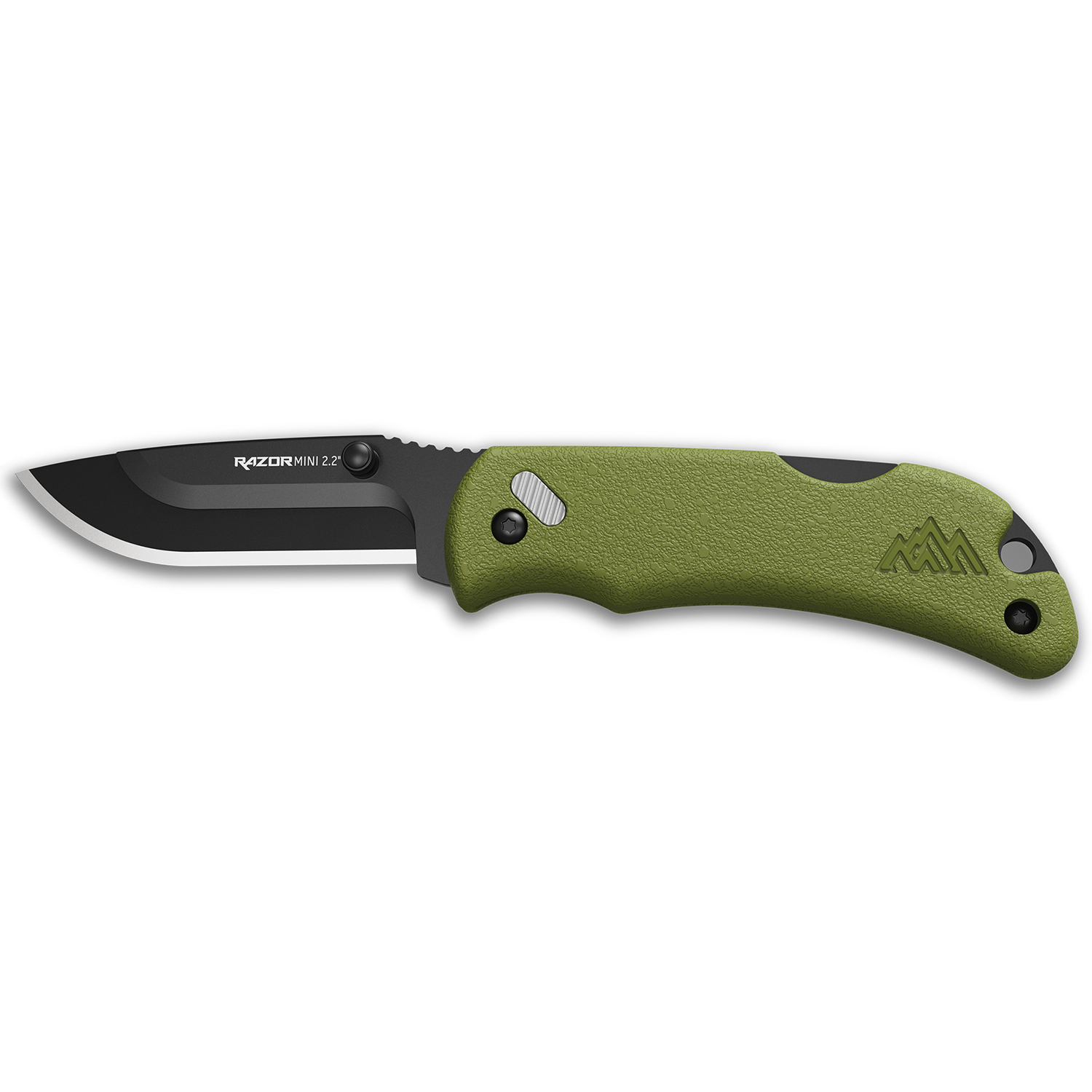Outdoor Edge Razor Mini 2.2 Od Green With 2 Black Blades