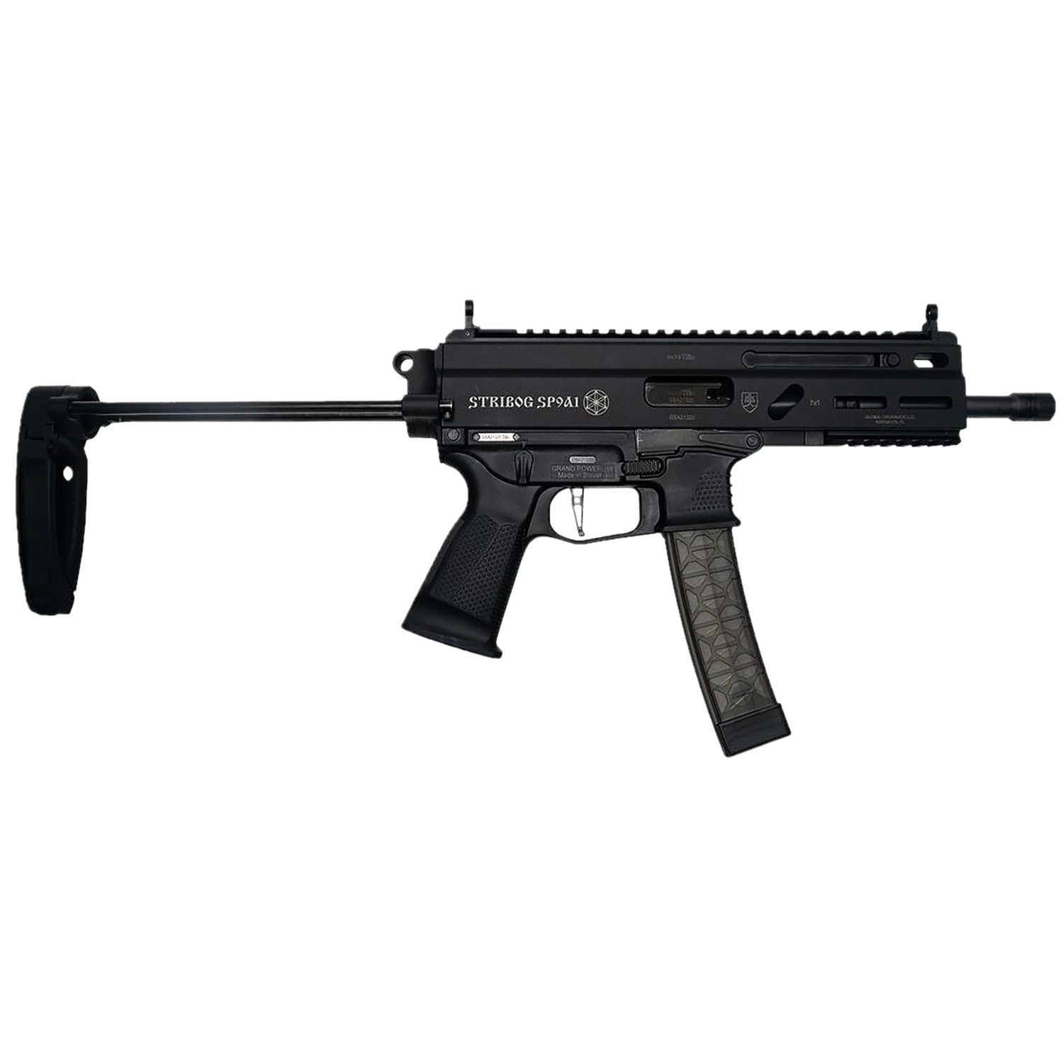 Grand Power SP9A1 Stribog 9MM 30+1 Pistol With Tailhook