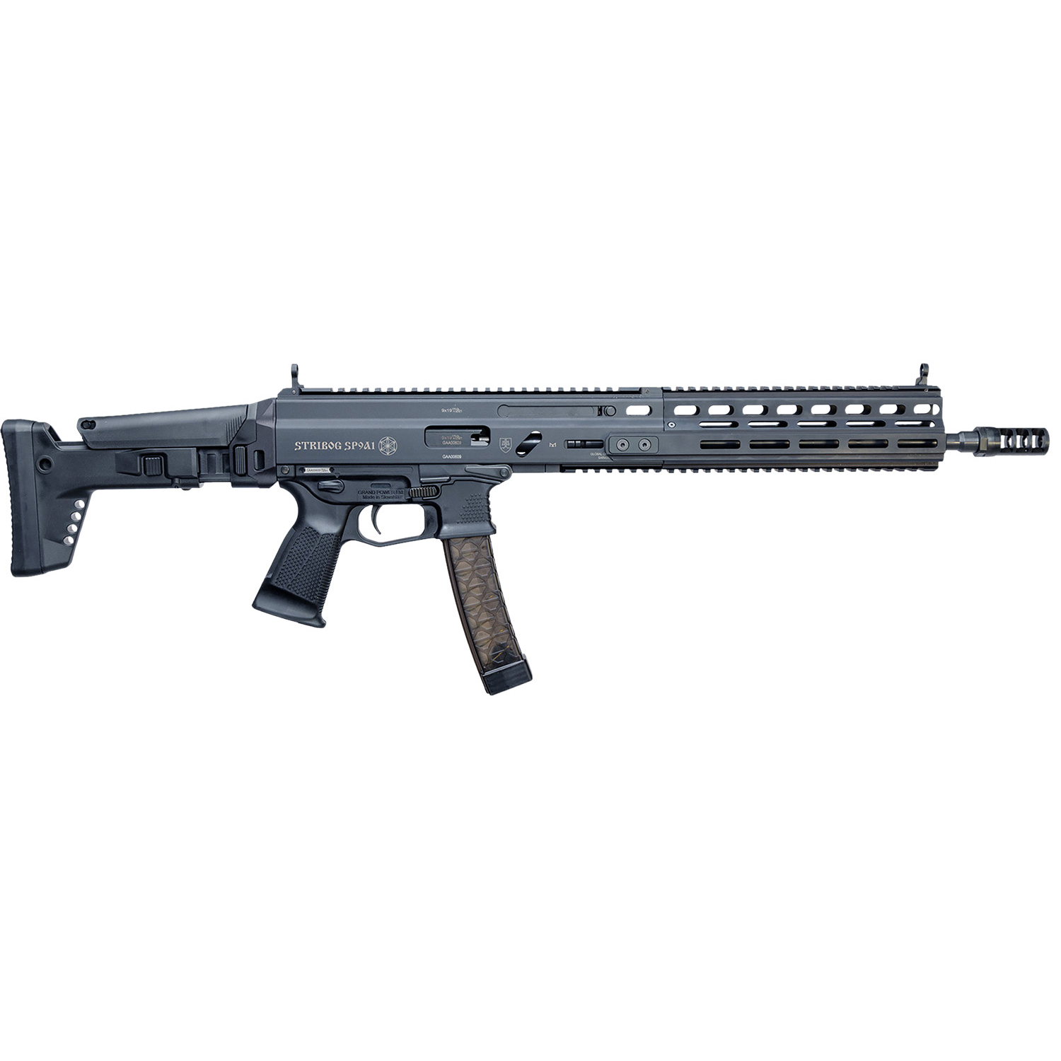 Grand Power Stribog SP9A1 9MM 30+1 Enhanced Black