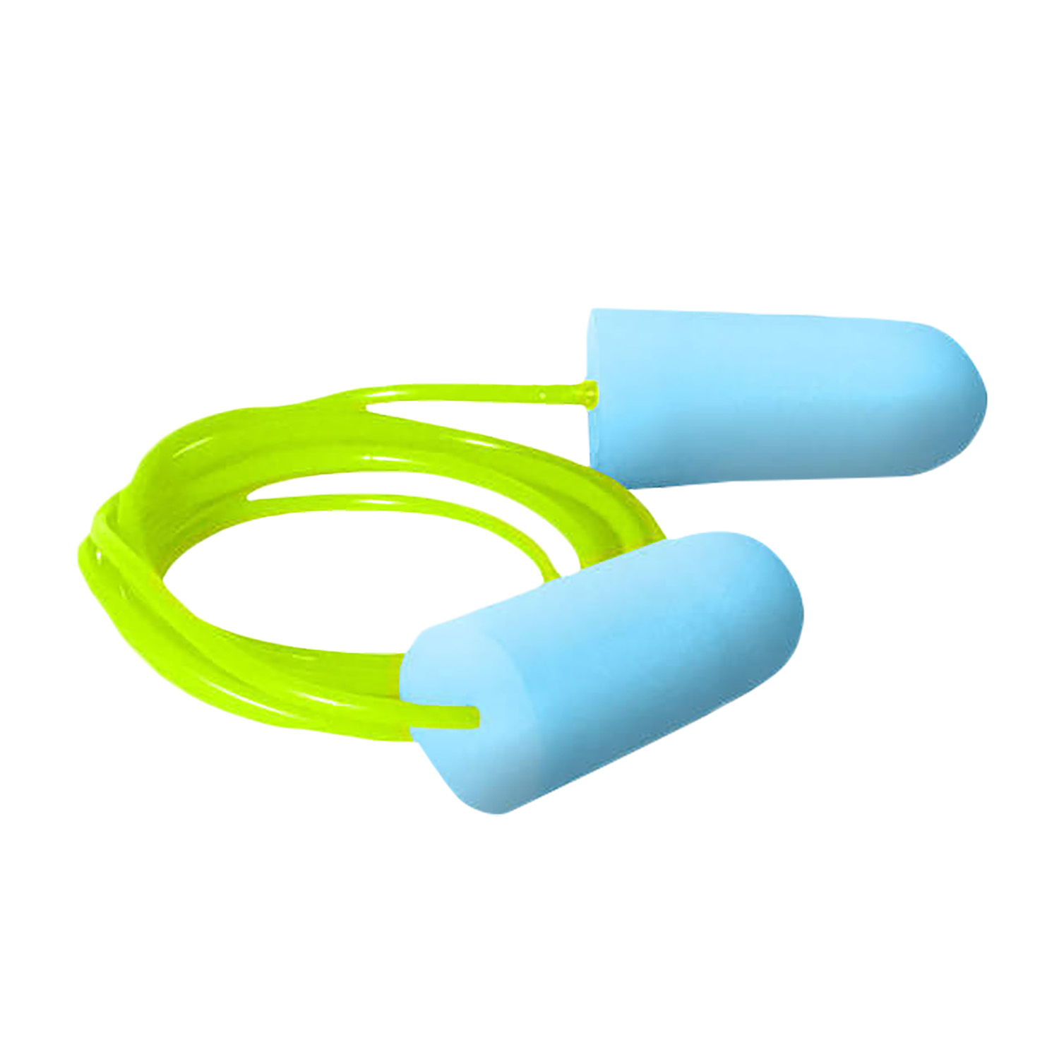 Radians Prohibitor Small Plugs 3-PAIR Cord - Lime Green/light Blue