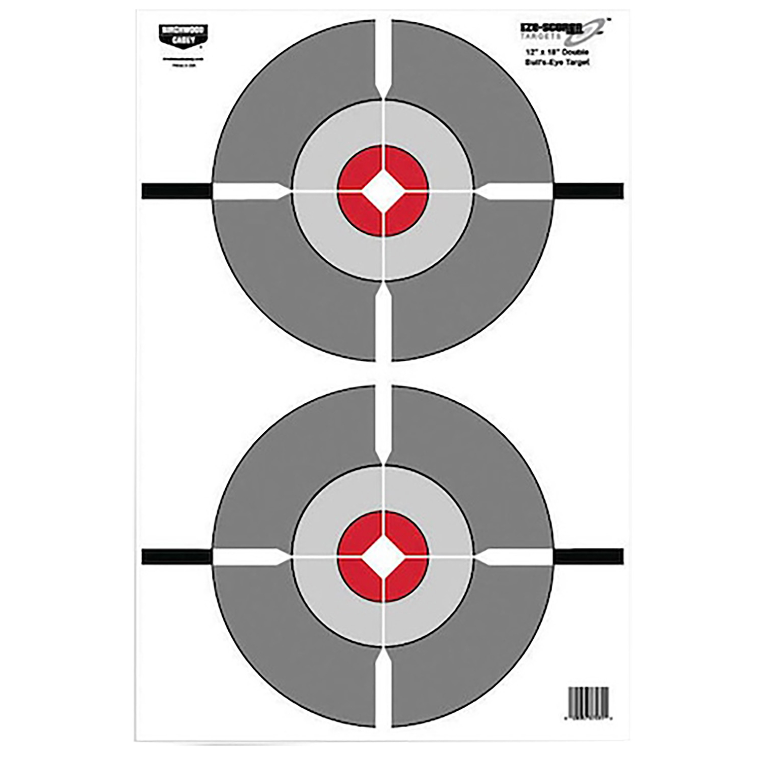 Birchwood Casey Eze-scorer Double Bullseye 12X18 Paper Target 10PK