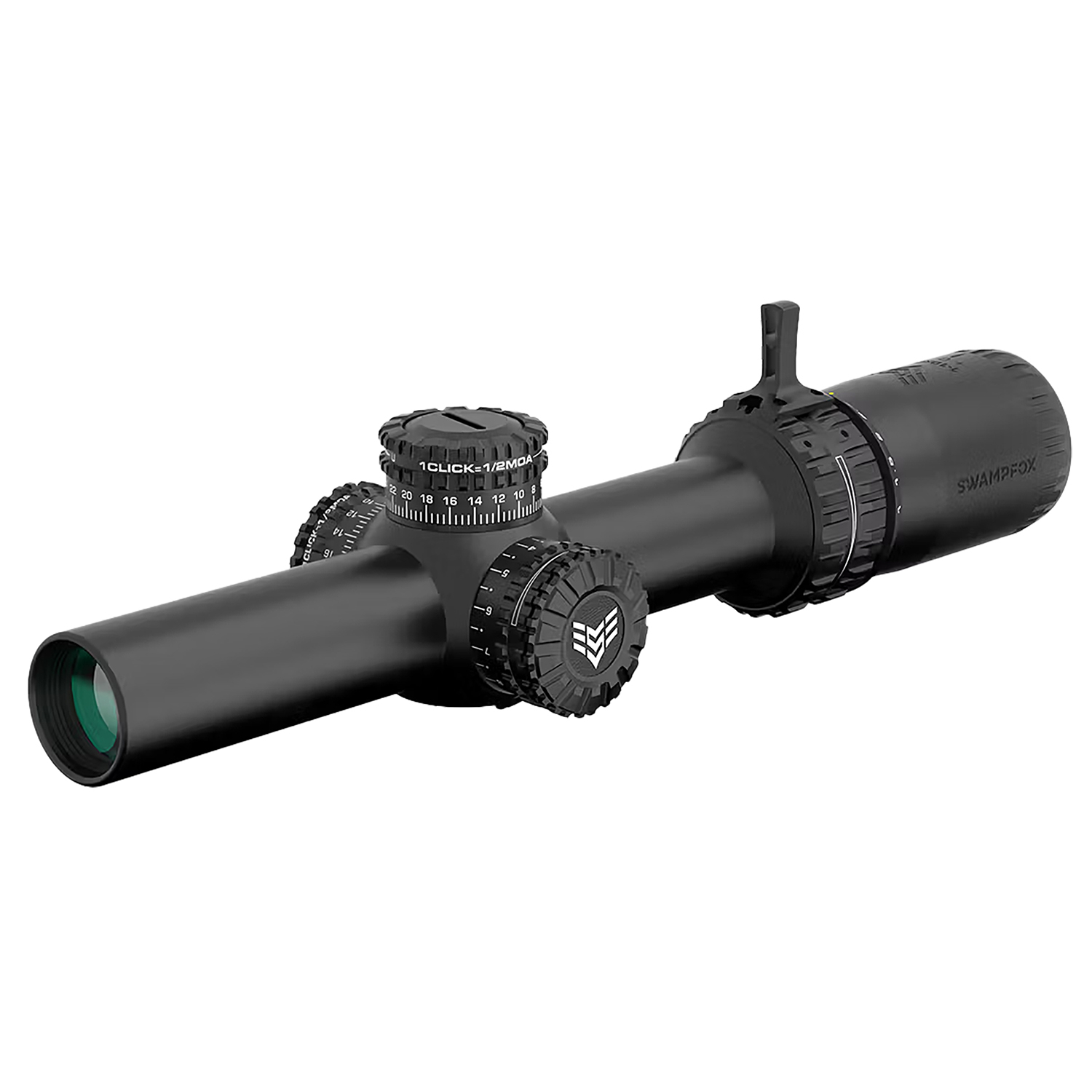 Swampfox Arrowhead Series 1-10X24 Sfp Green Moa 30MM Tube Riflescope