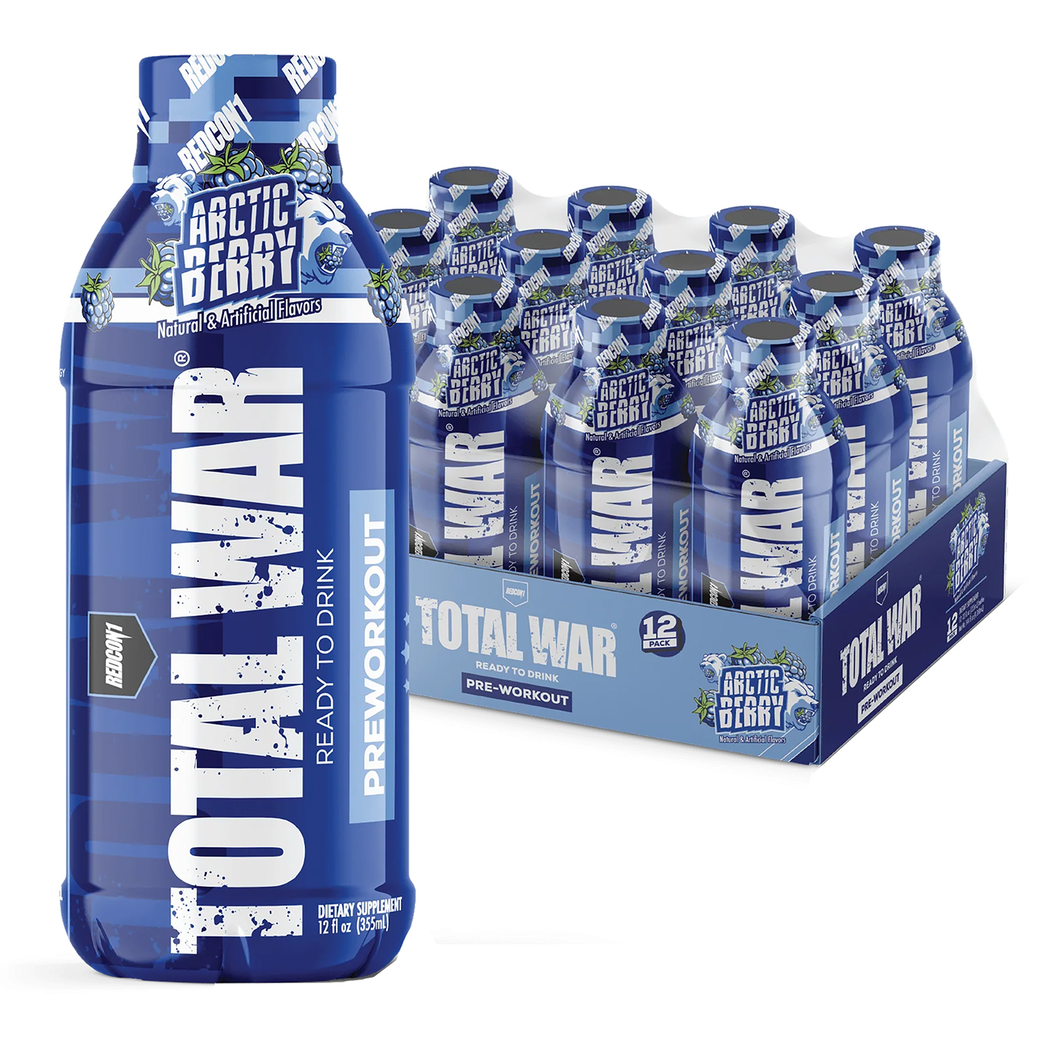 REDCON1 Total War Ready to Drink Arctic Berry 12 Pack