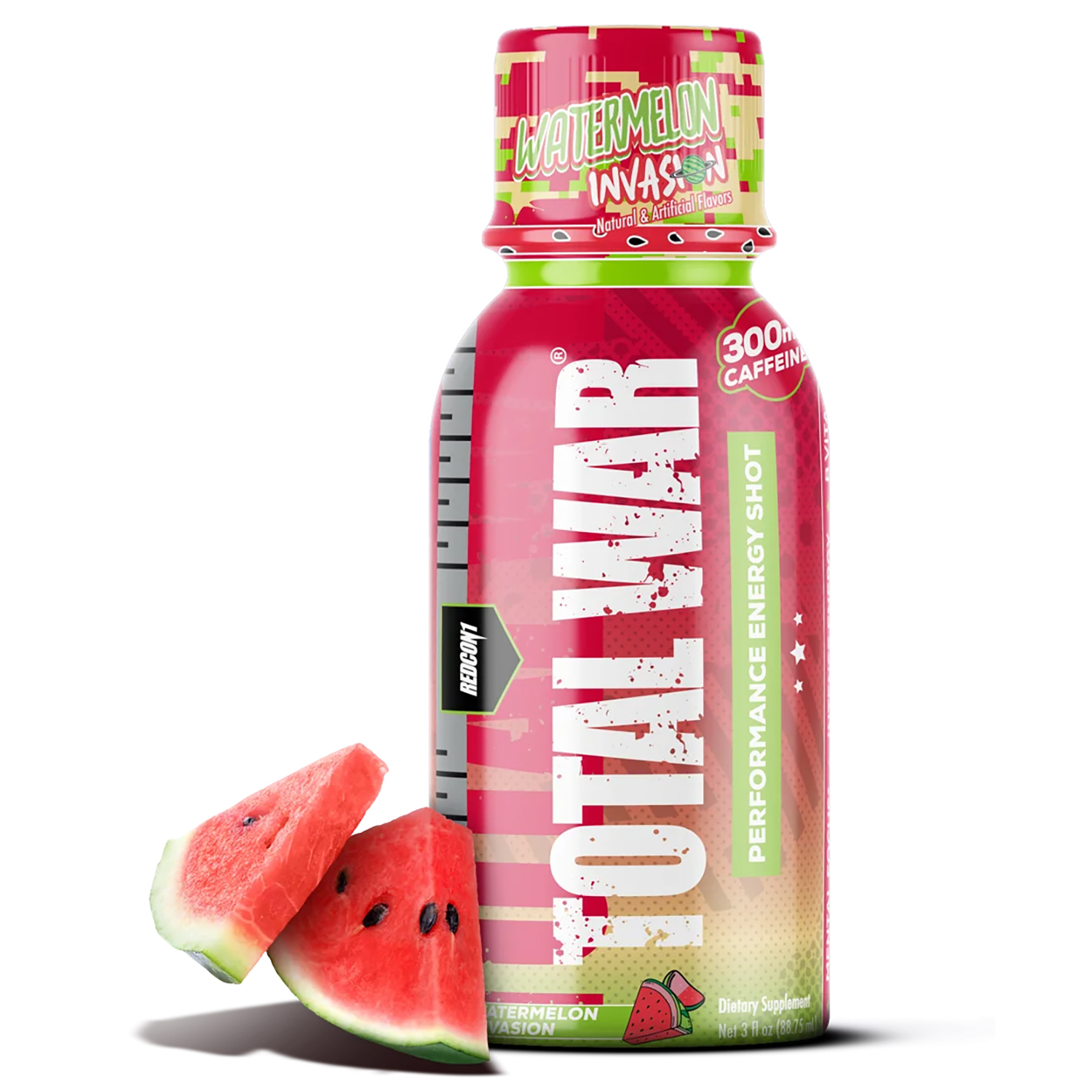 REDCON1 Total War 3OZ Energy Shot - Watermelon Invasion