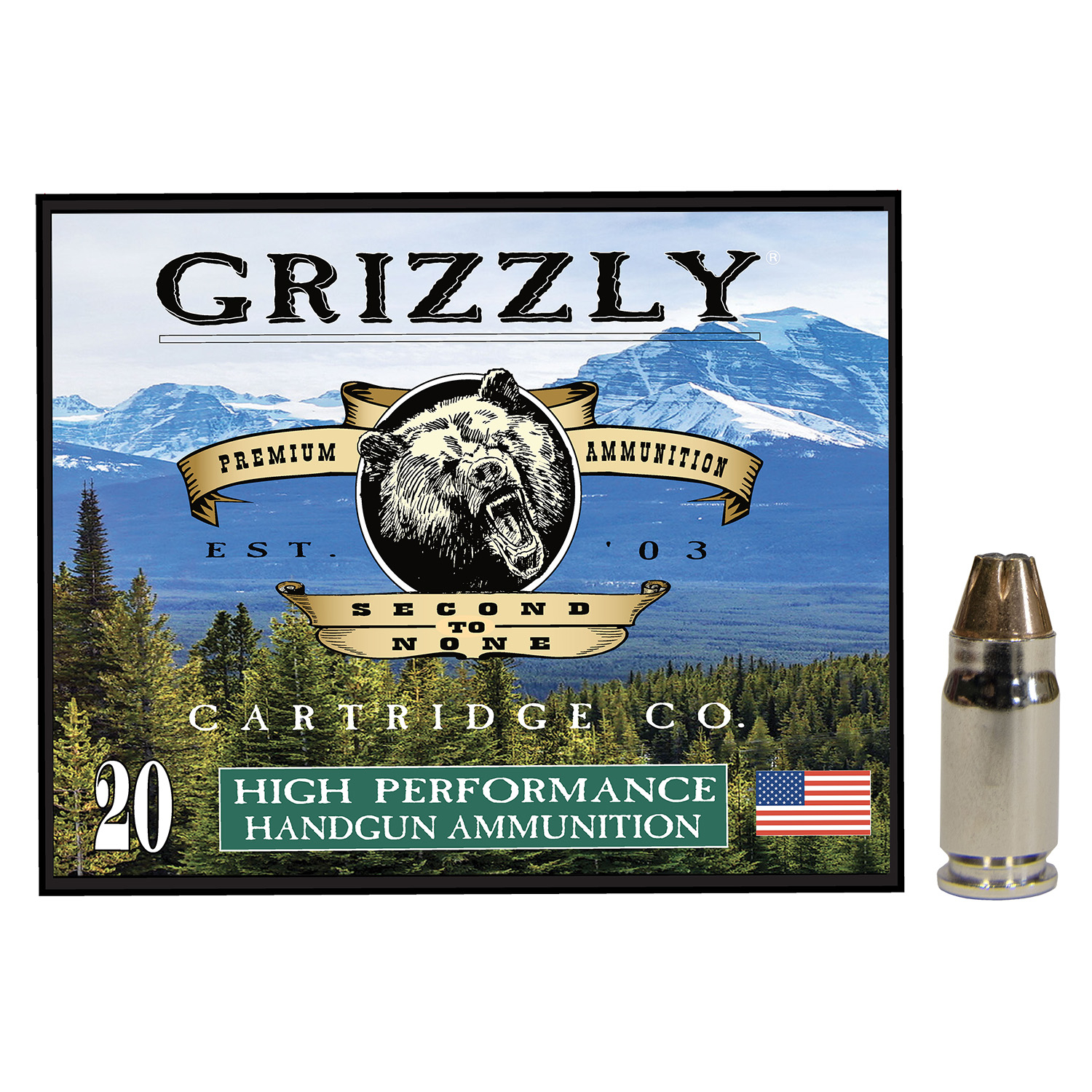 Grizzly GC357S2 357SIG 90GR Jhp 20/10