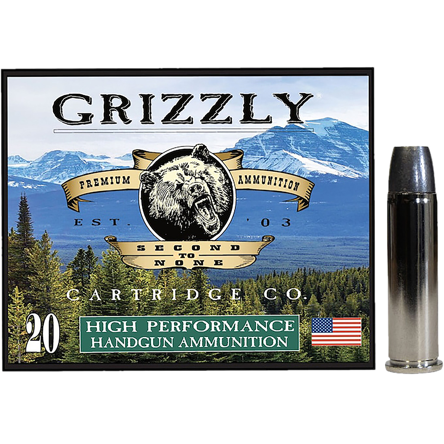 Grizzly GC357M14 357MAG 200GR Wide Long Nose Gas Check 20/10