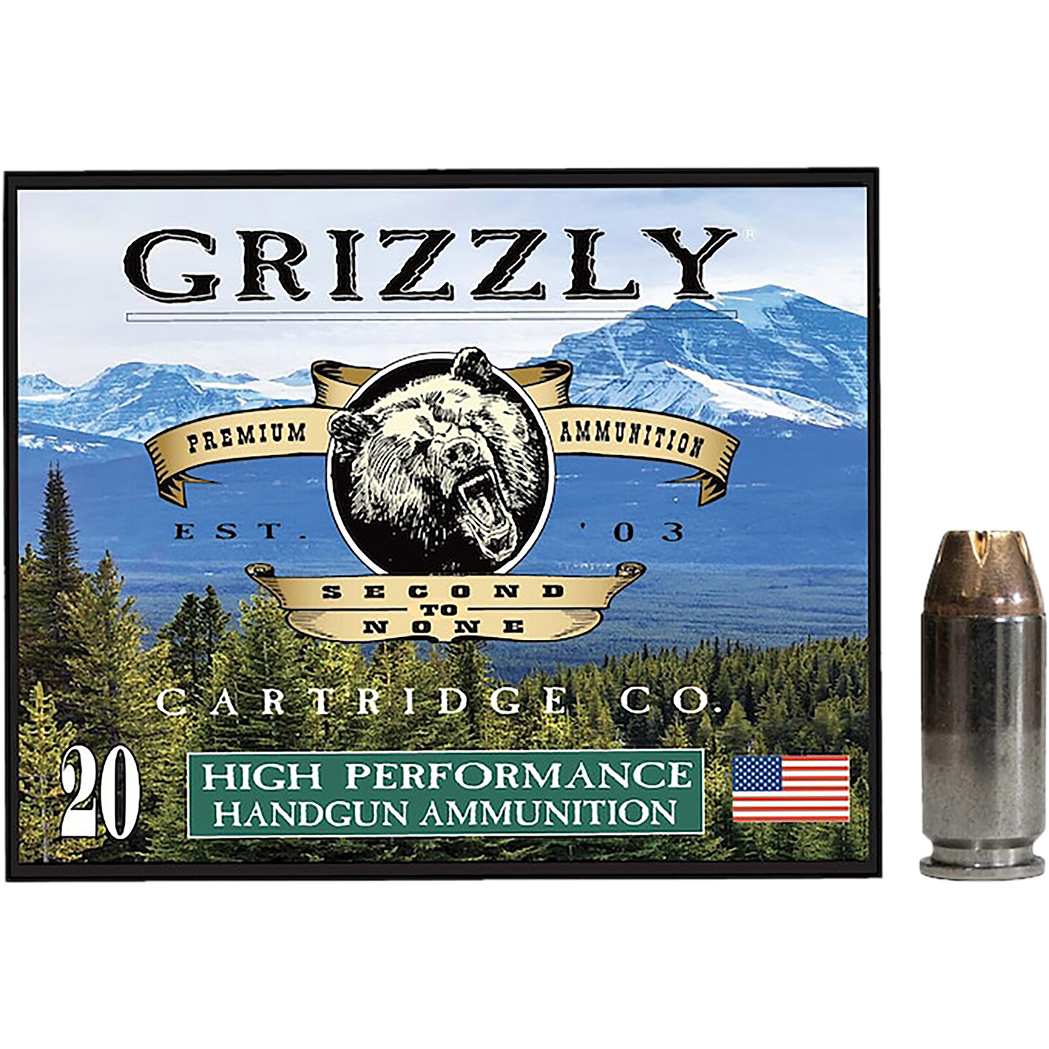 Grizzly GC4SW4 40S&W 180GR Jhp 20/10