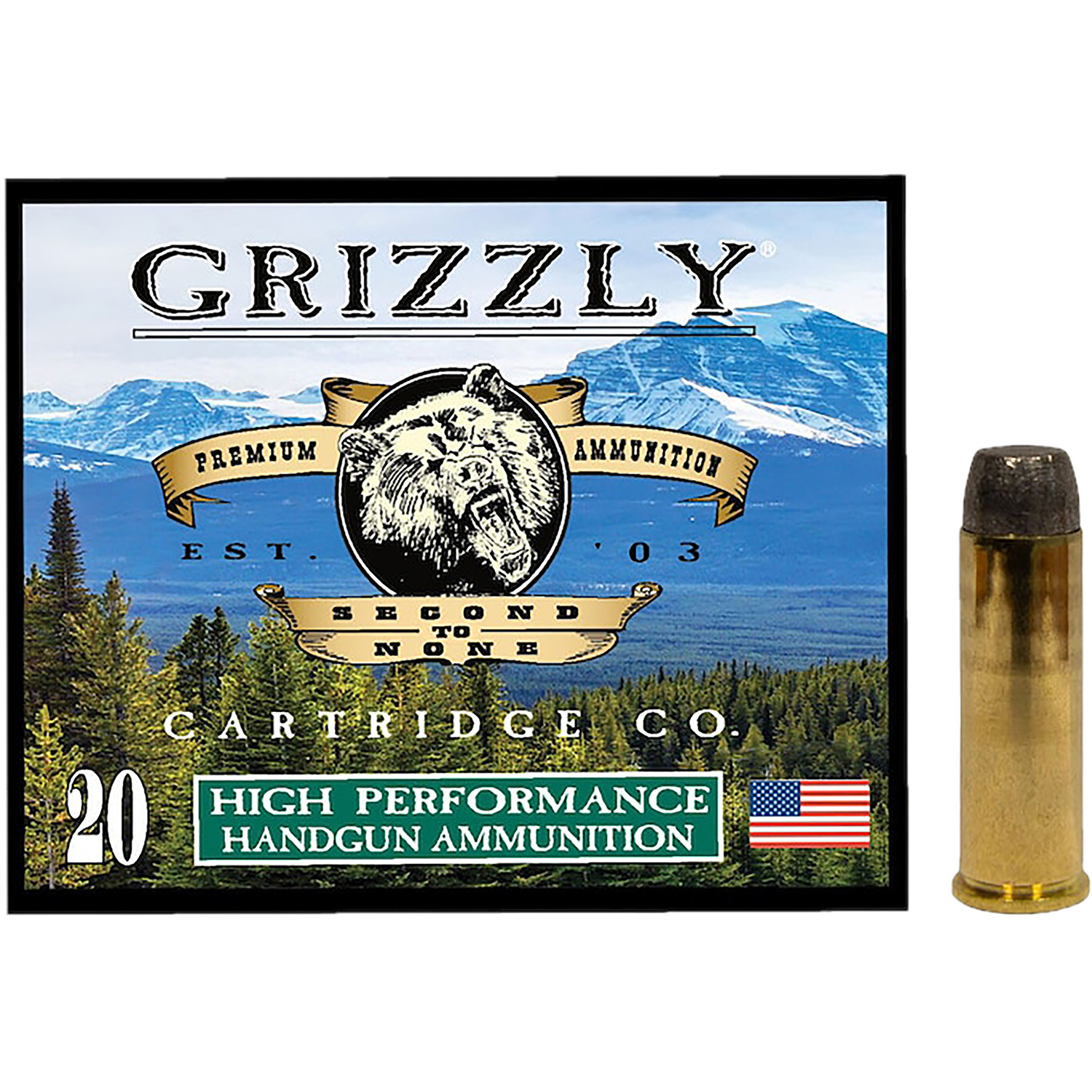 Grizzly GC41M4 41MAG 250GR Wide Flat Nose Gas Check 20/10