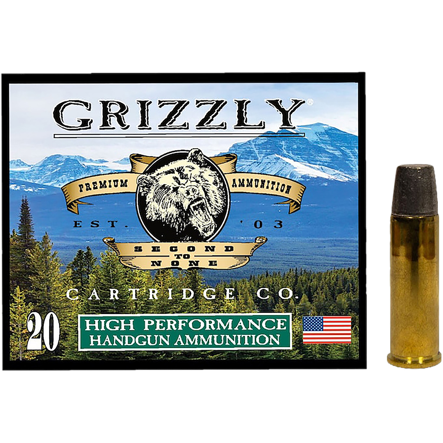 Grizzly GC41M5 41MAG 265GR Wide Flat Nose Gas Check 20/10