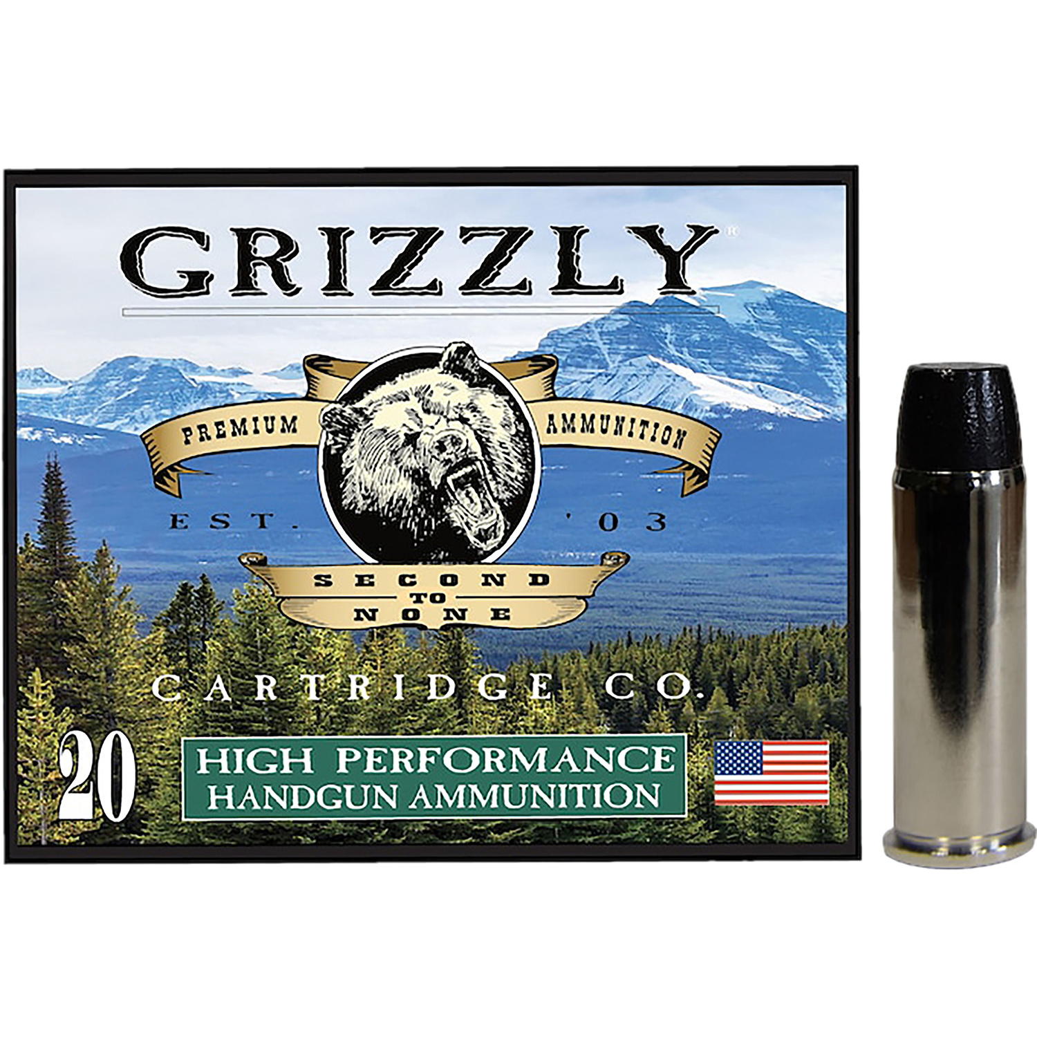 Grizzly Ammo (rintoul) .44 Magnum 260gr – 20rd