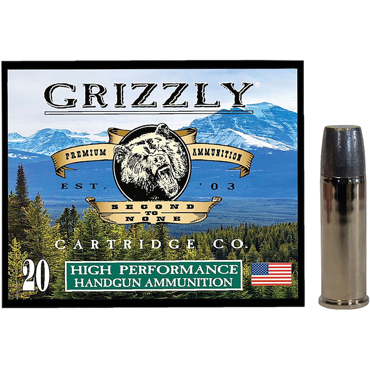 Grizzly Ammo (rintoul) .44 Magnum 320gr – 20rd