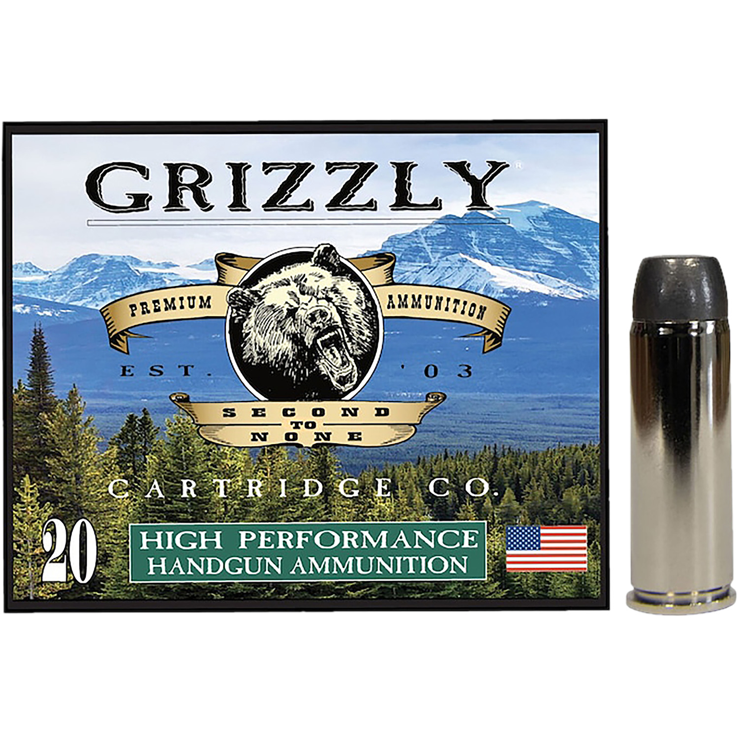 Grizzly GC45C4 45COLT 265GR Wide Flat Nose Gas Check 20/10