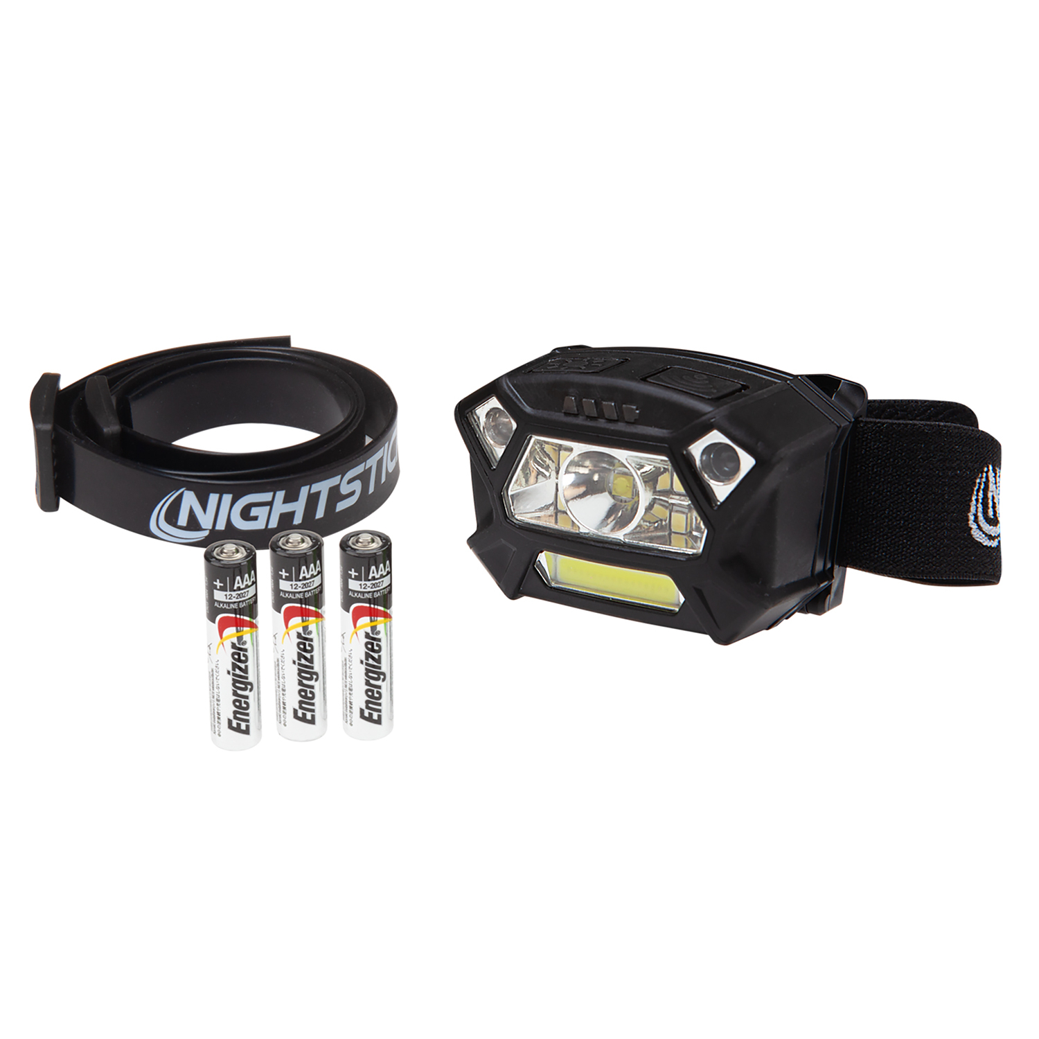 Bayco Nightstick NSP-4400B React Dual-light Headlamp - 320 Lumens - Black