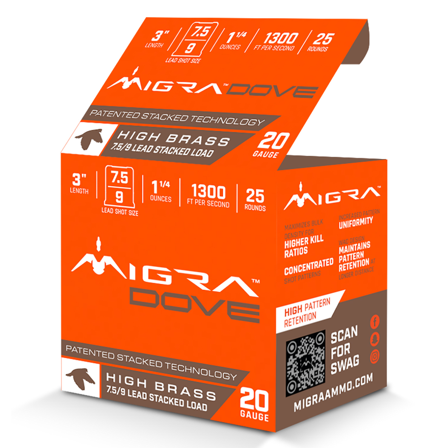 Migra M20UD759 20G 3 1 1/4 Oz Dove Shot 25/10